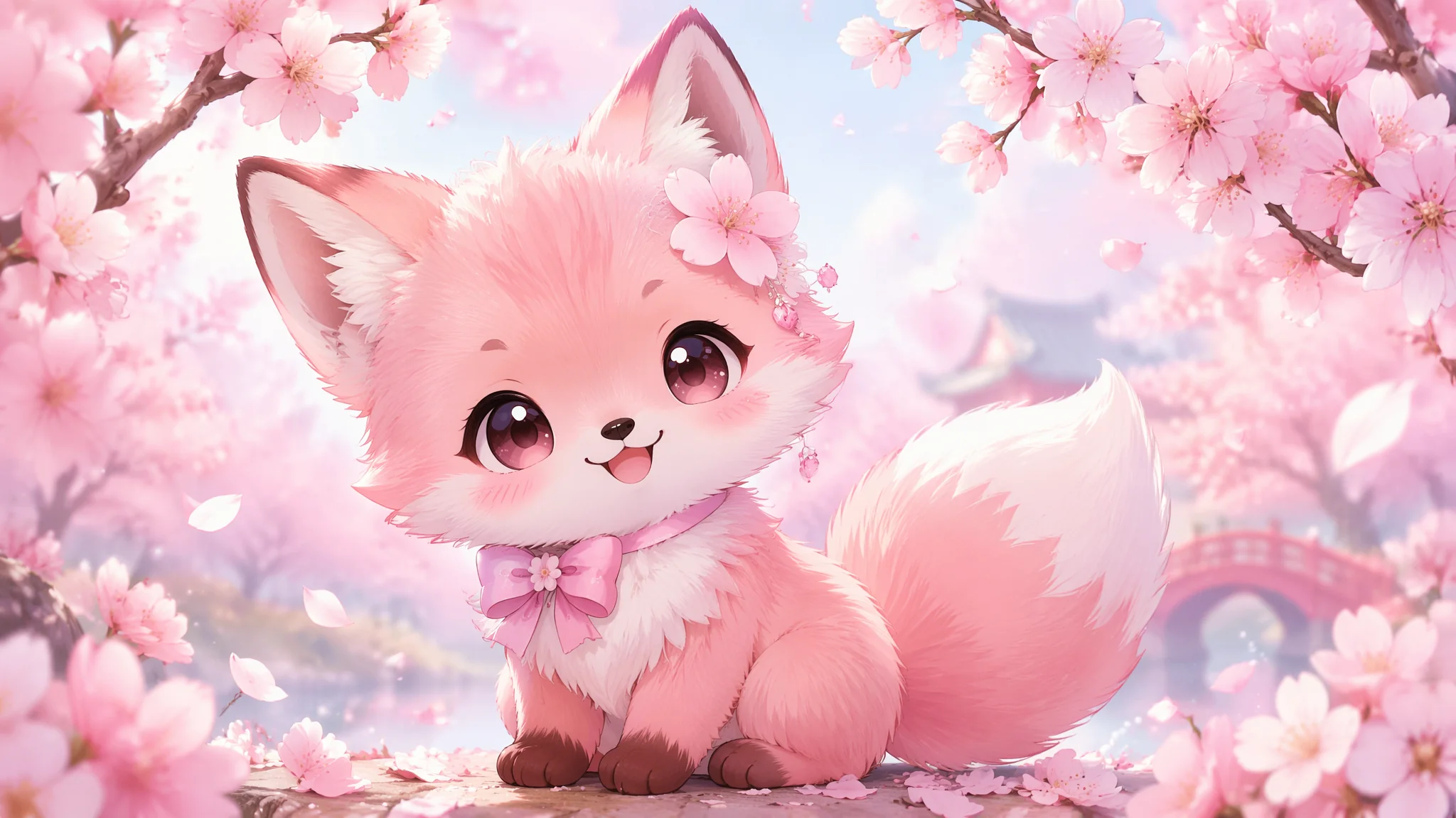 粉狐狸AI绘画怎么画？粉色狐狸的提示词法