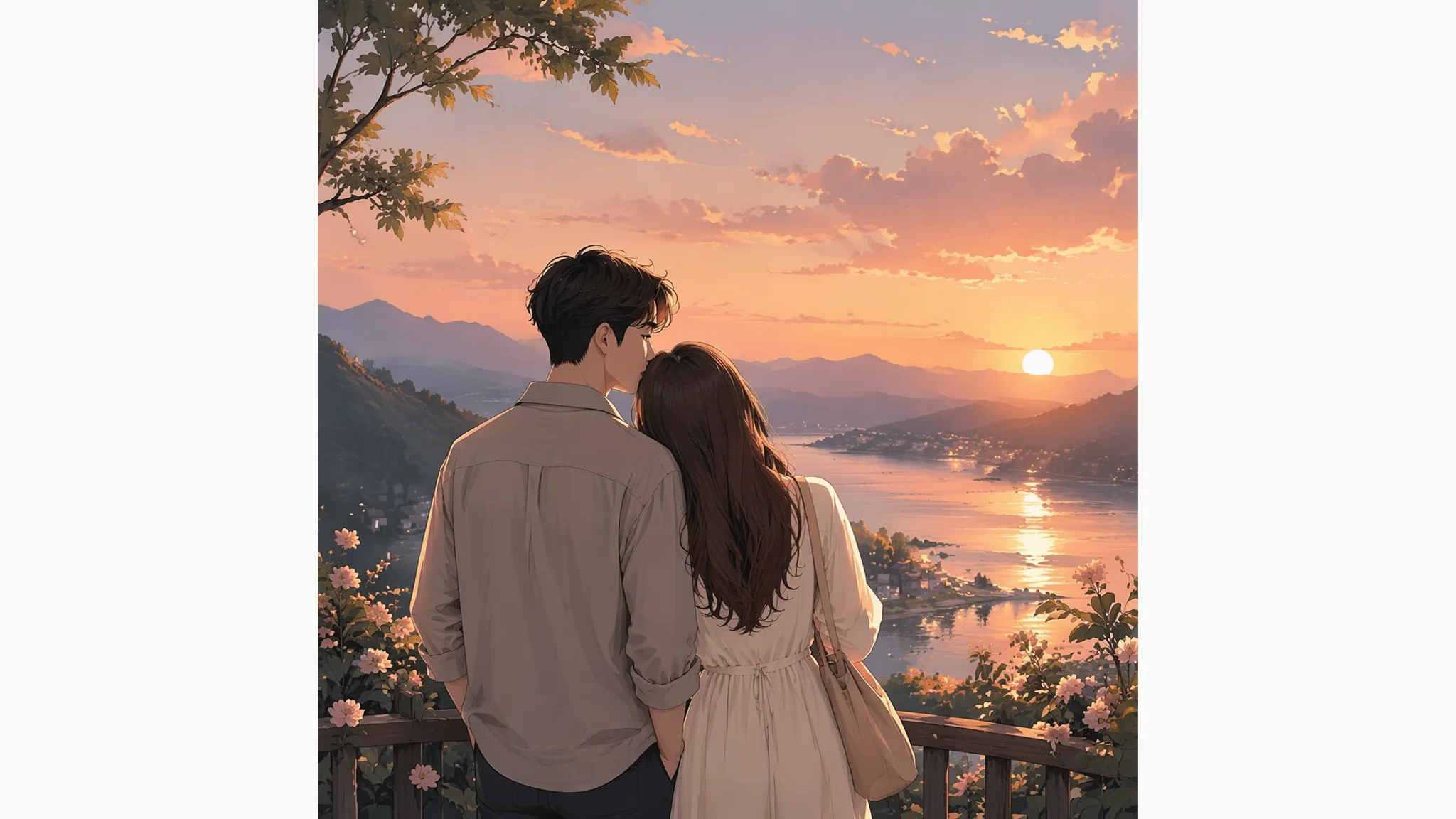 AI绘画壁纸男女怎么画？情侣壁纸提示词