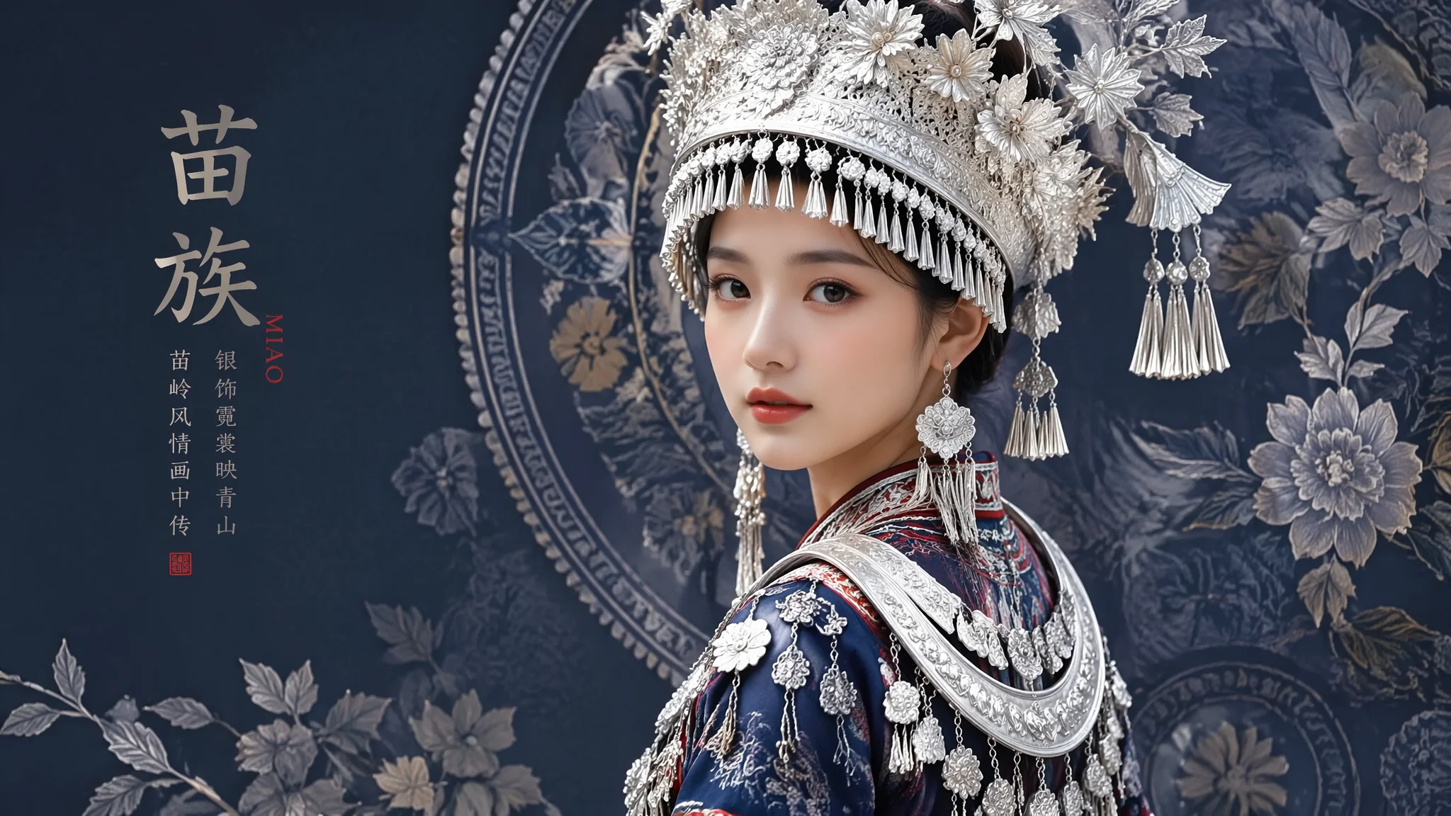 AI绘画苗疆少女怎么画？民族服饰提示词