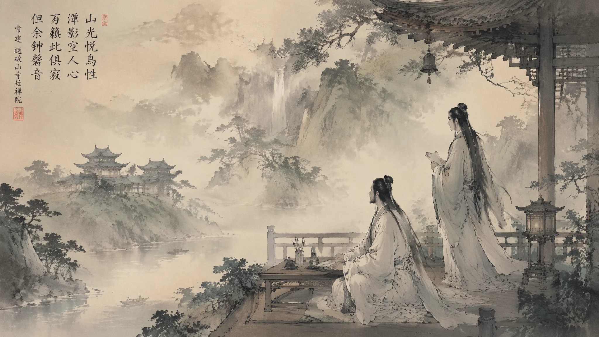 古风AI插画怎么画？古风插画的提示词法