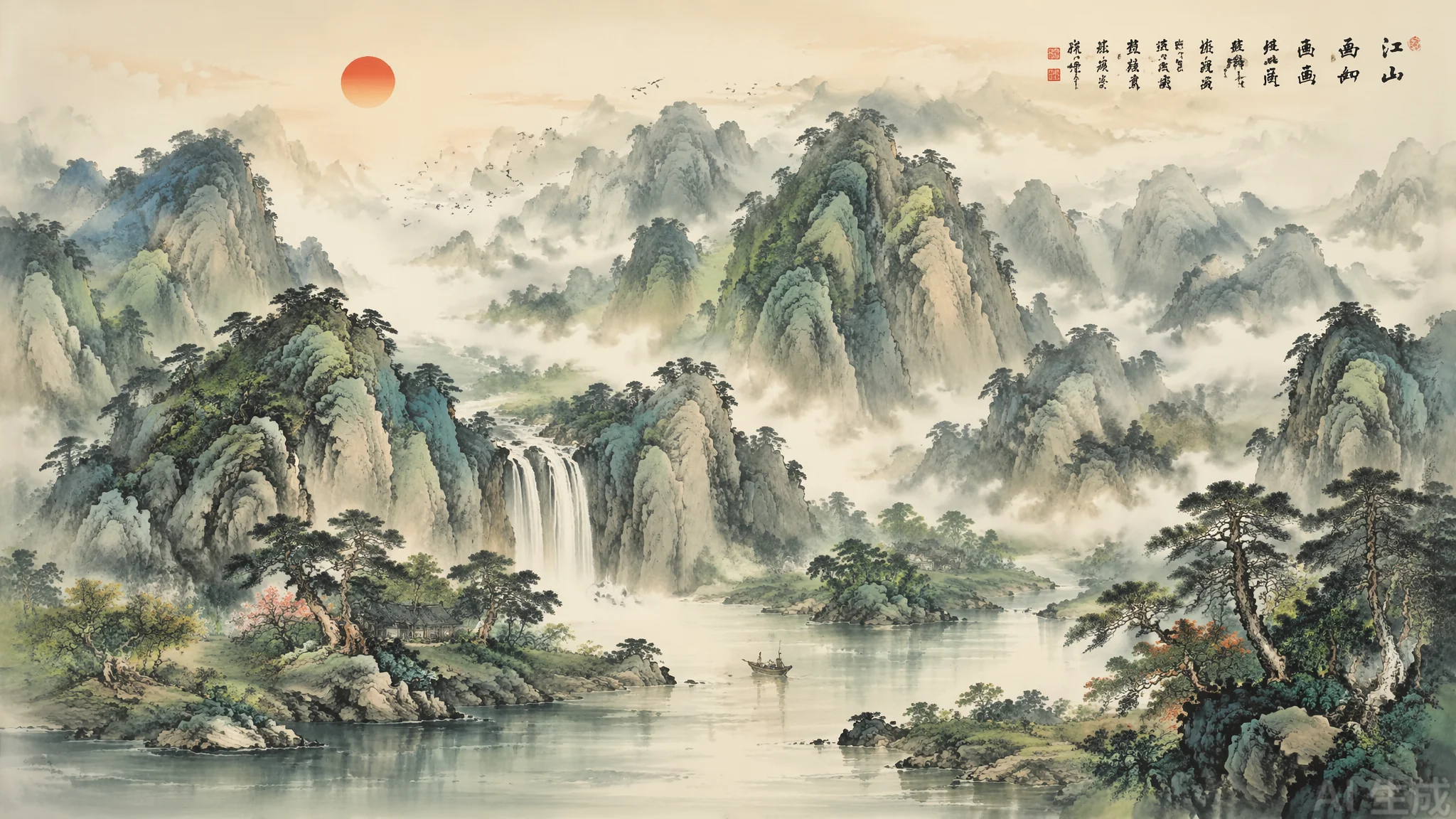 AI山水绘画软件哪个好用？国画风景出图工具推荐与对比