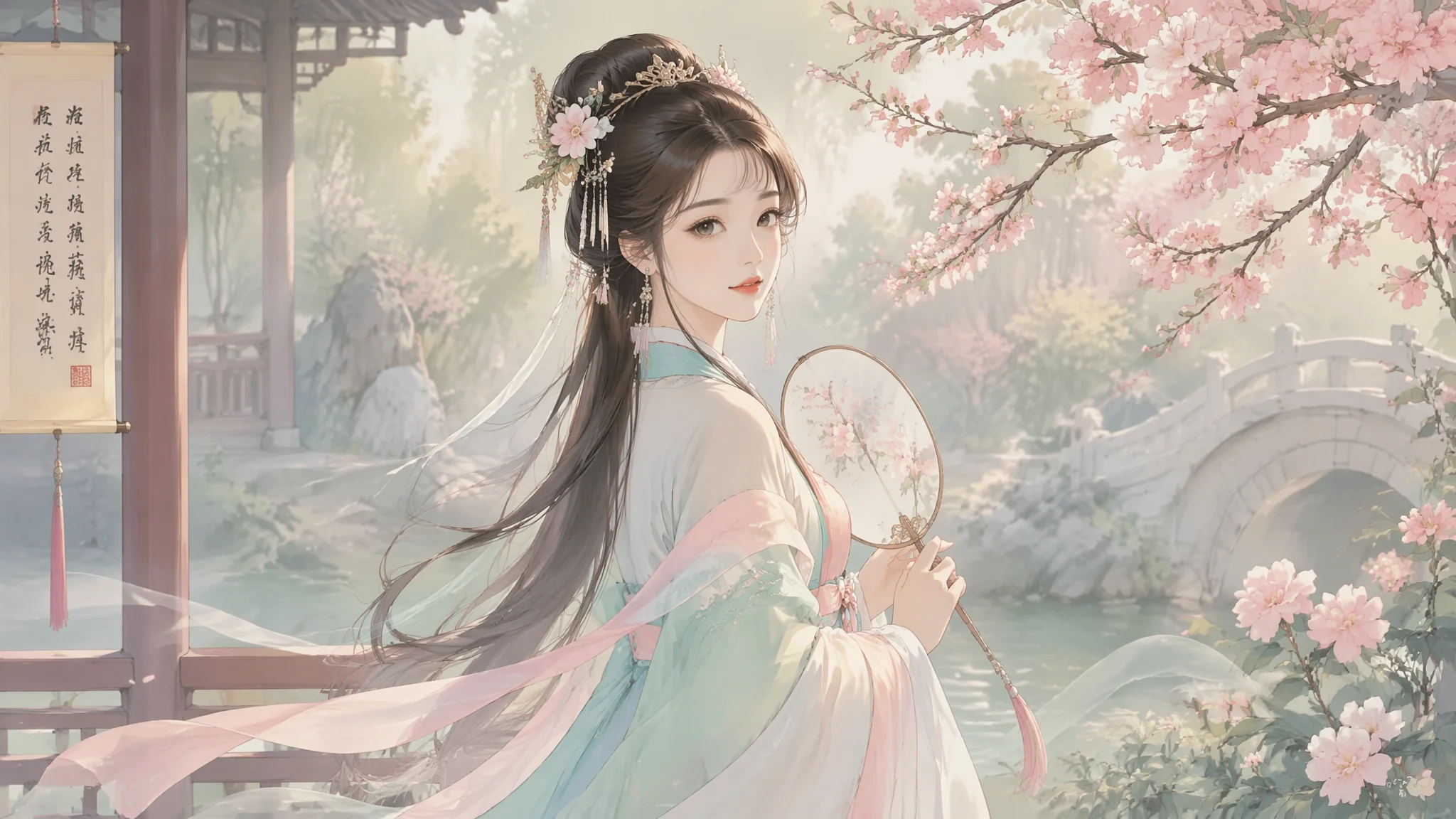AI绘画古装女生怎么画不假？从发型妆容到衣纹的全套教程