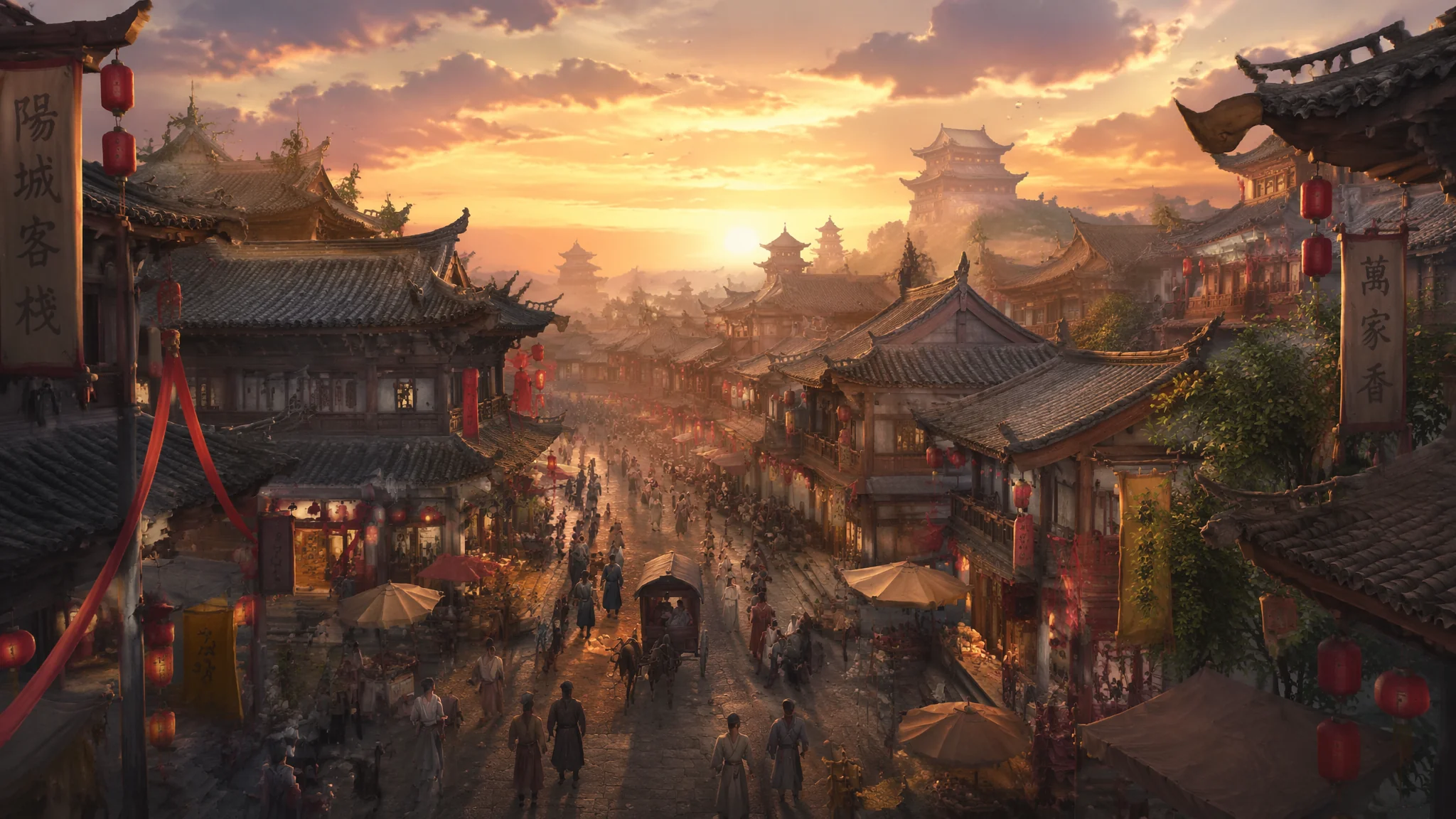 AI绘画古代场景设计与构图技巧详解