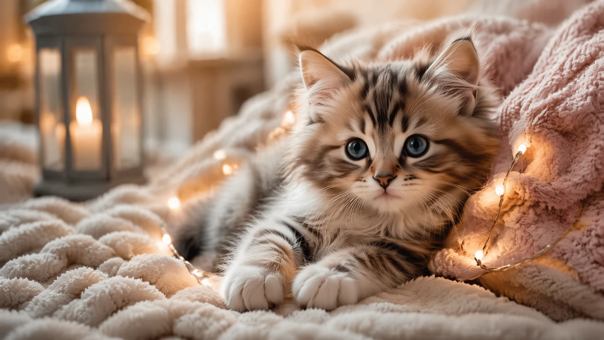 AI绘画猫咪壁纸高清生成技巧：毛发质感与场景氛围的提示词思路