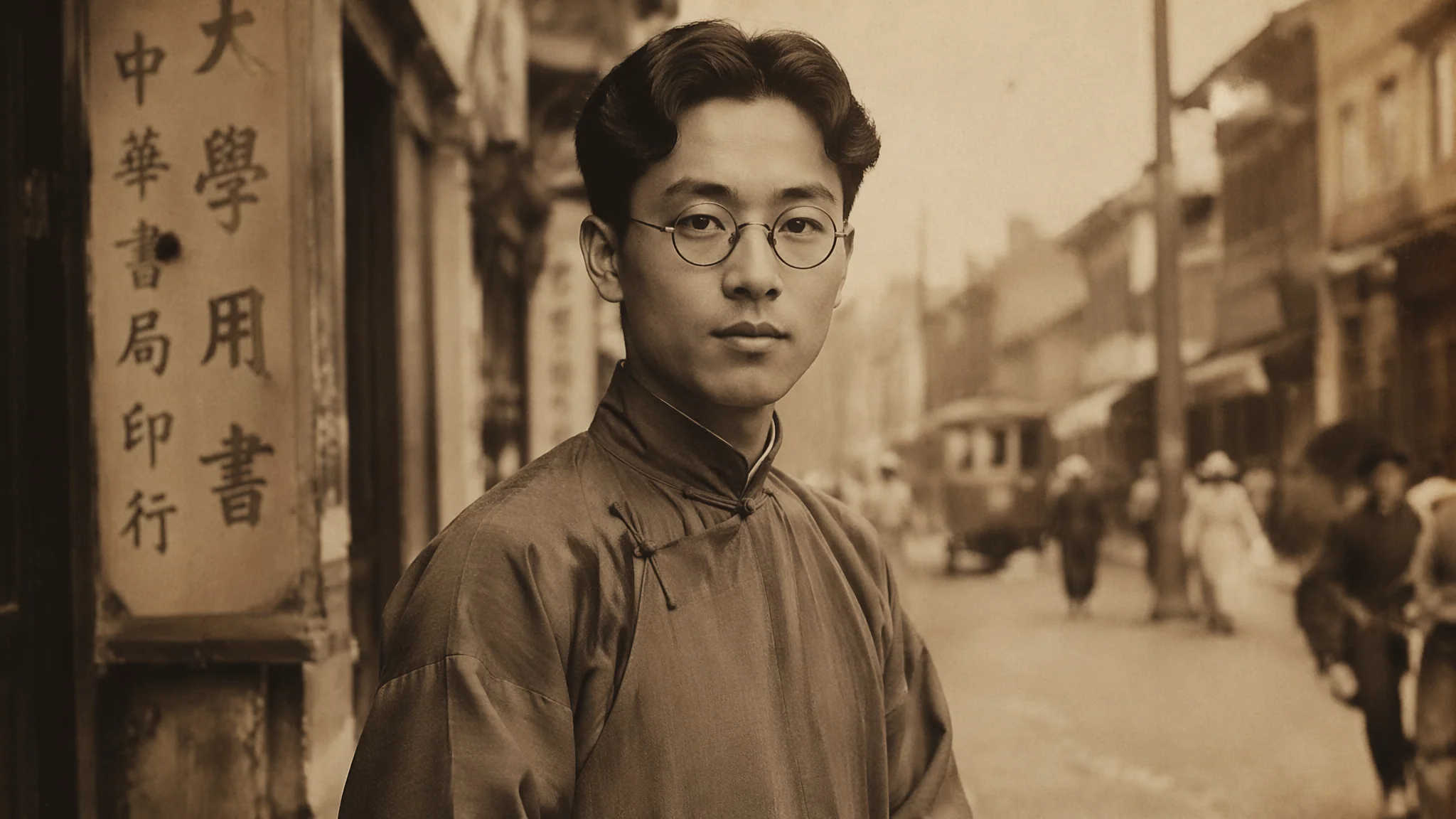 AI绘画民国风男生角色创作