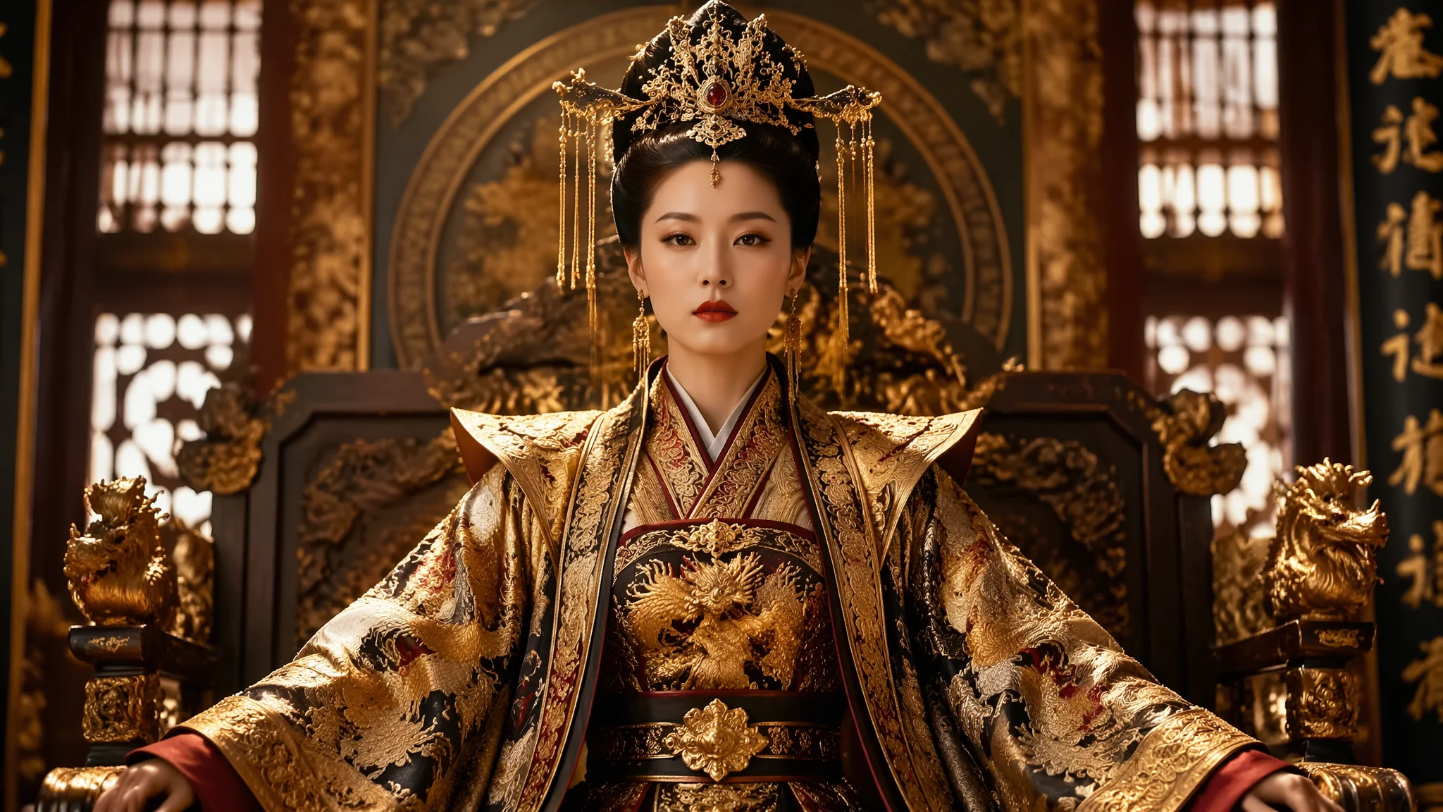 古风女王AI绘画角色设计