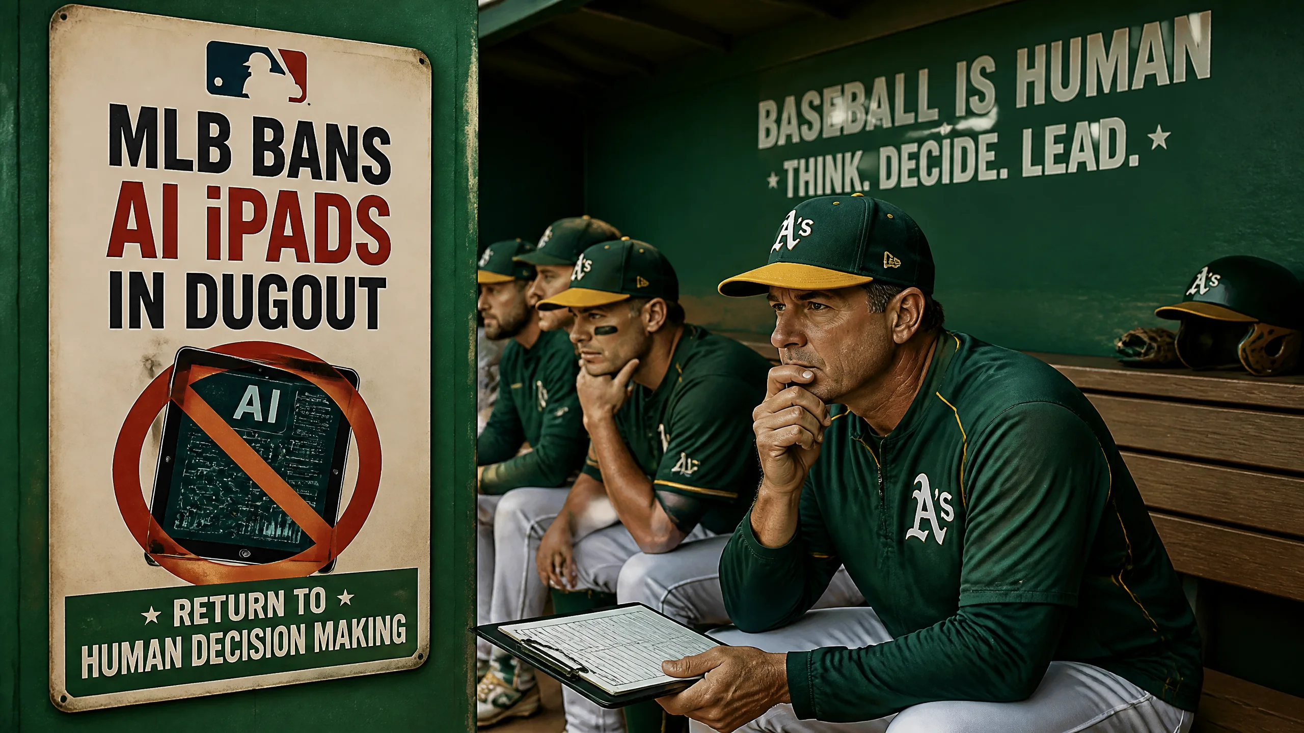 MLB禁止球队用AI iPad排兵布阵：棒球也要回归人脑了