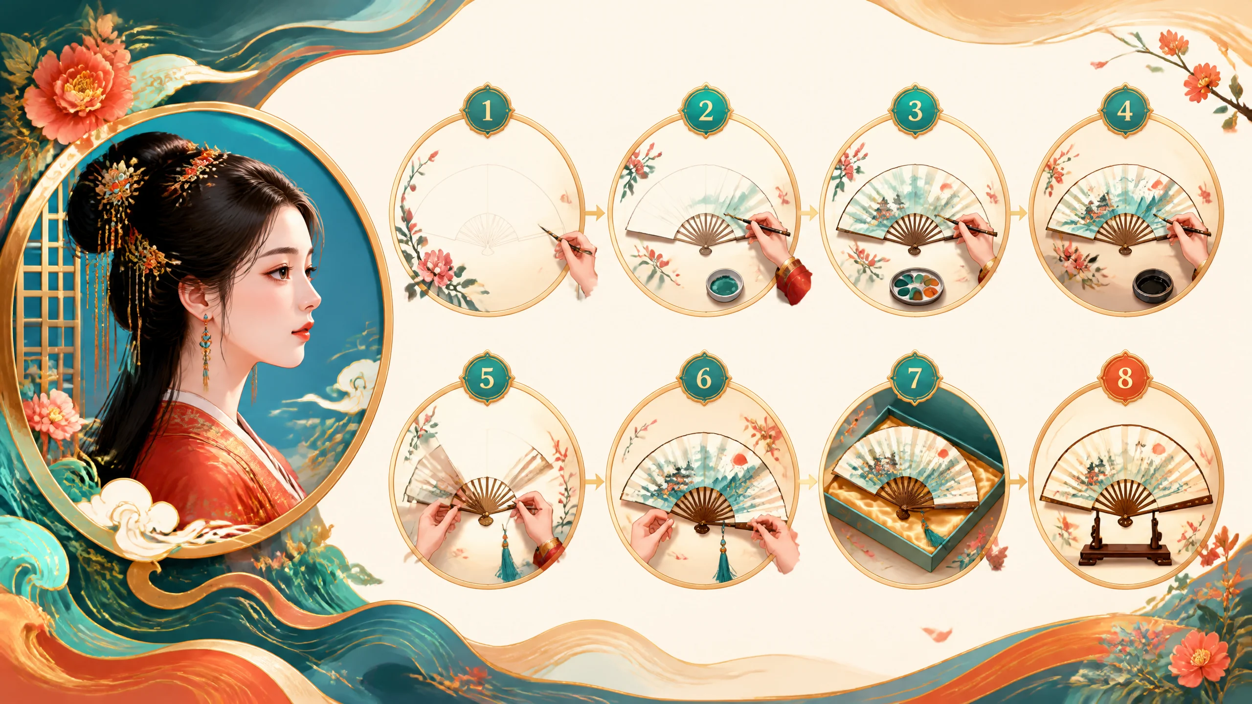 女生古风头像AI绘画怎么画？清冷出尘画风