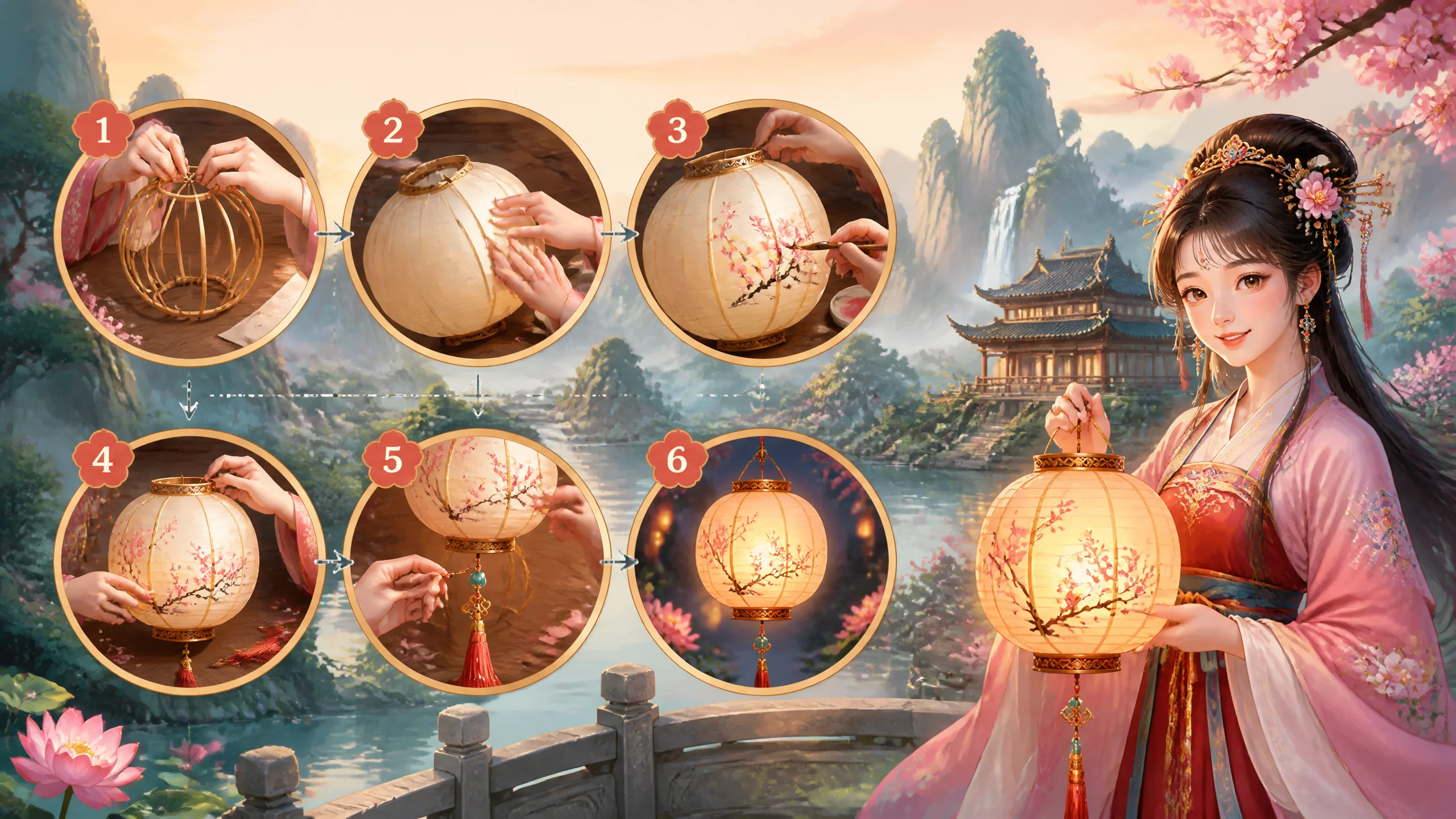 AI绘画壁纸女古风怎么出？竖图古风出片