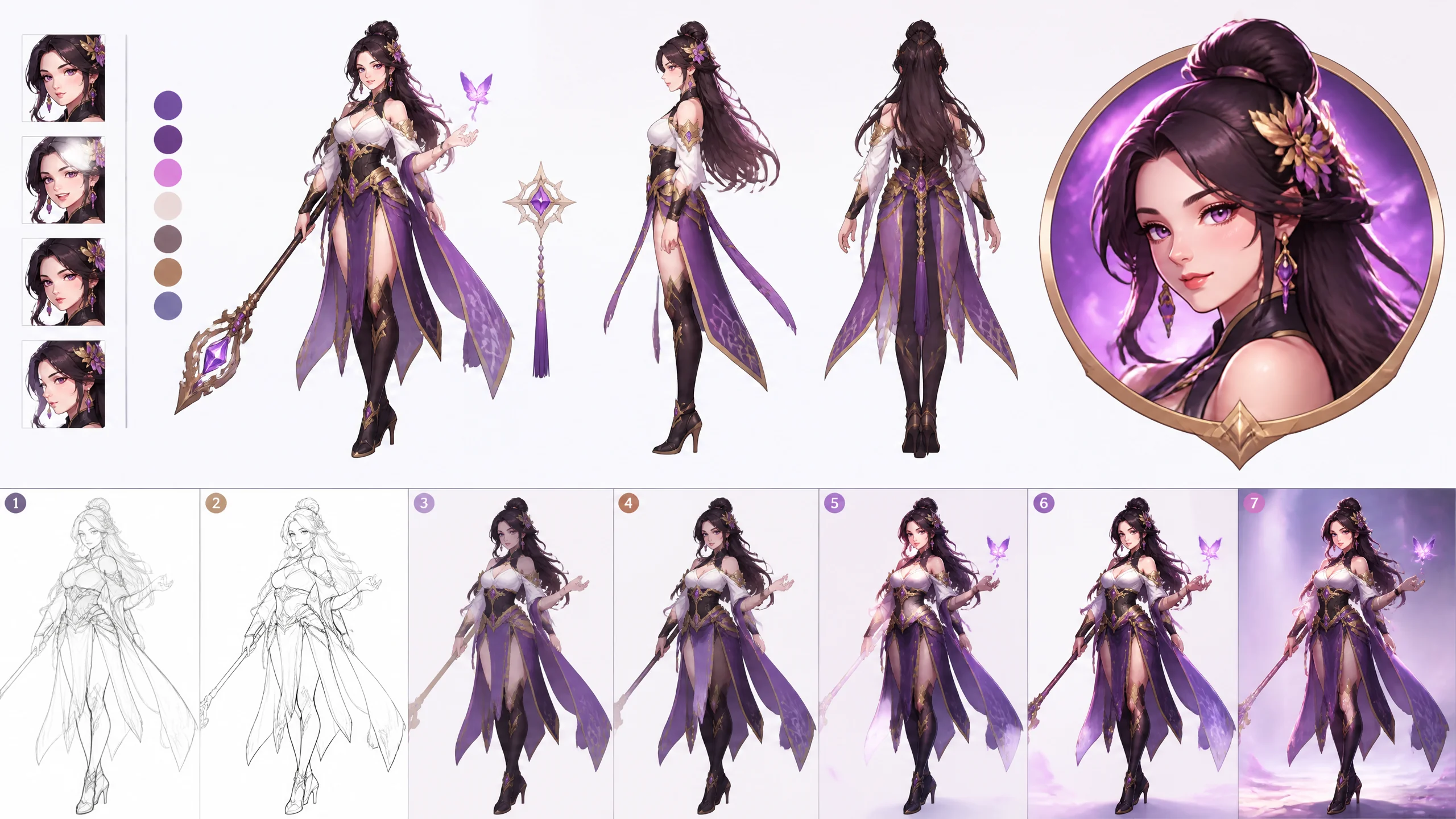 女生背影头像AI绘画怎么调？氛围感出片参数