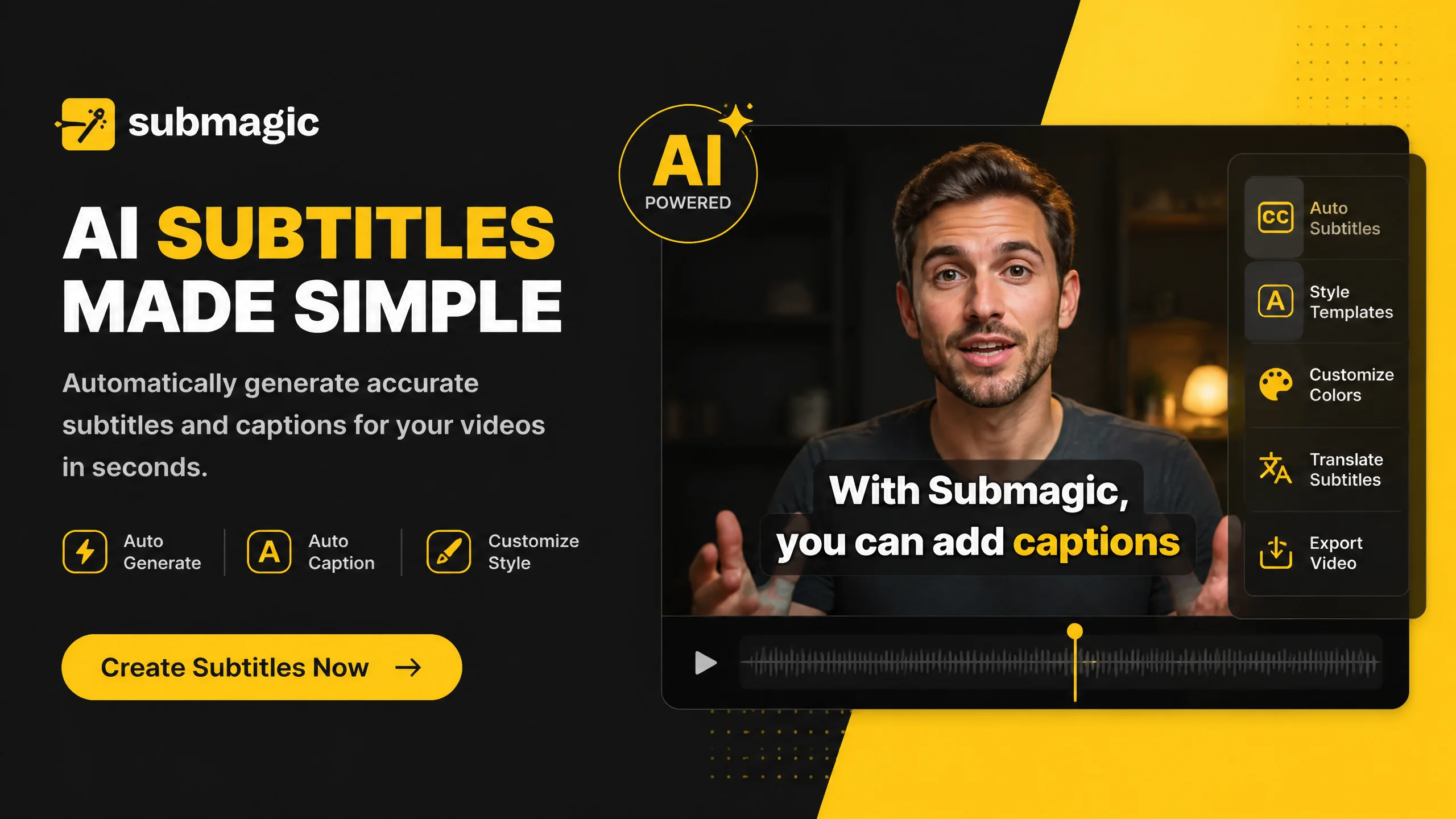 AI字幕工具对比：Submagic、Autocap、Captions实测