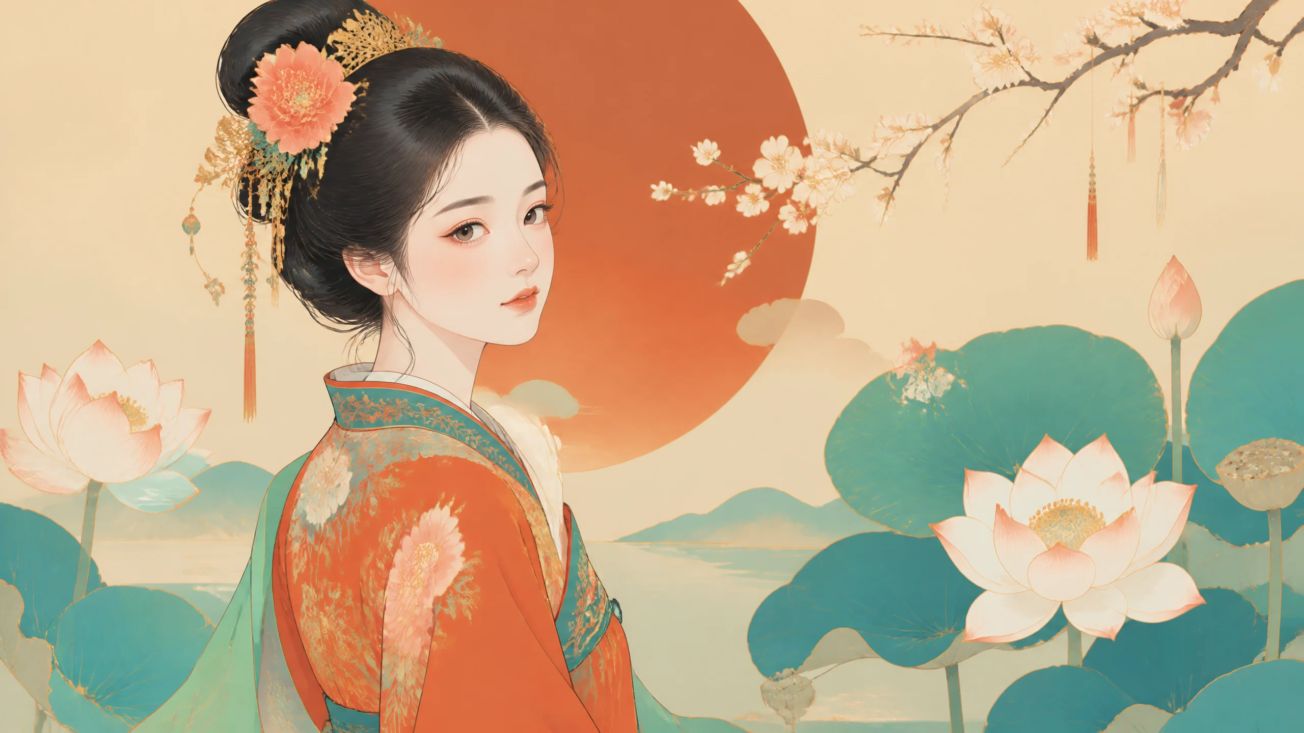 AI绘画仕女图怎么画？古典仕女人物出图
