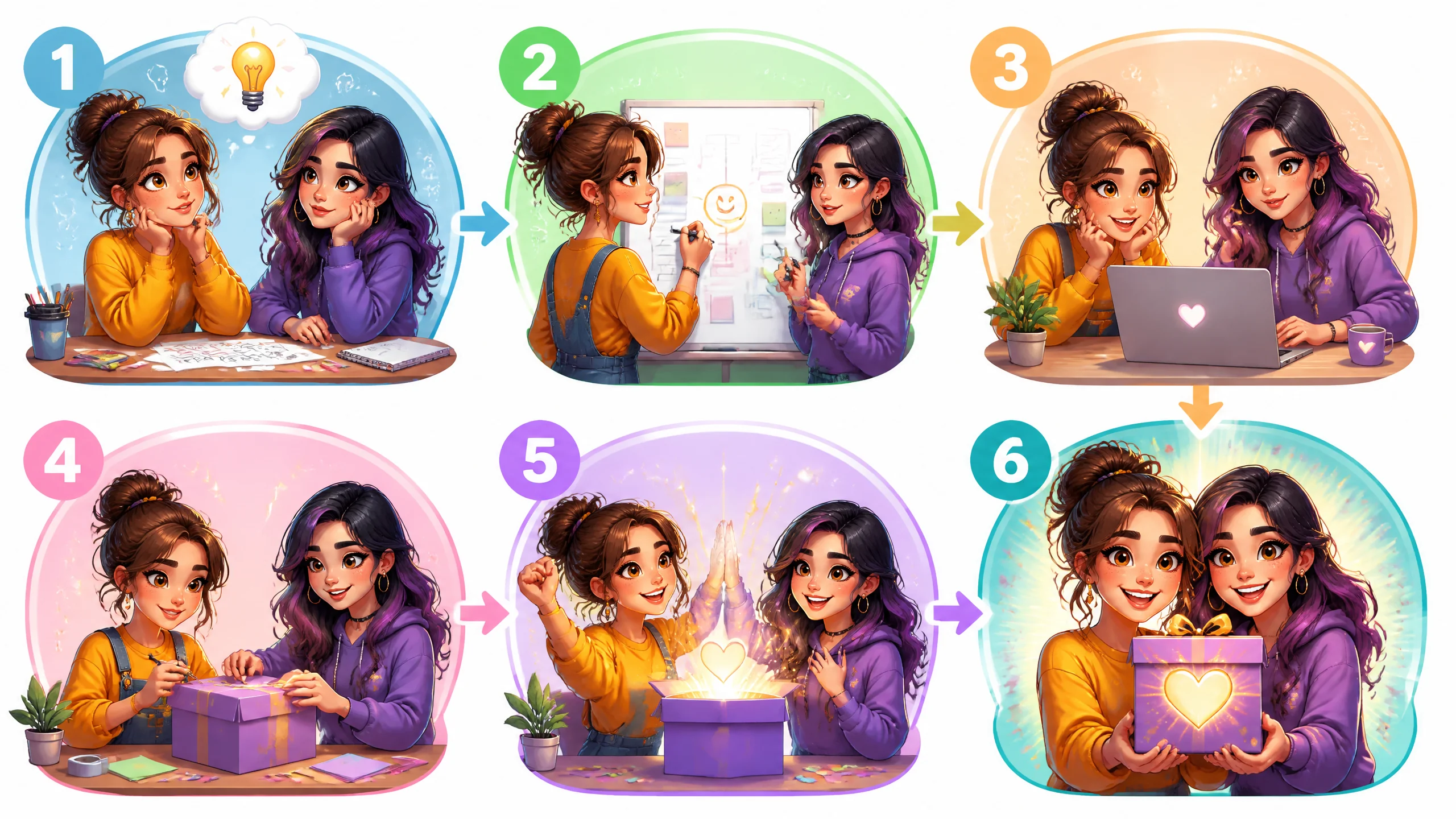 AI绘画女头情头怎么画？情侣女头出图