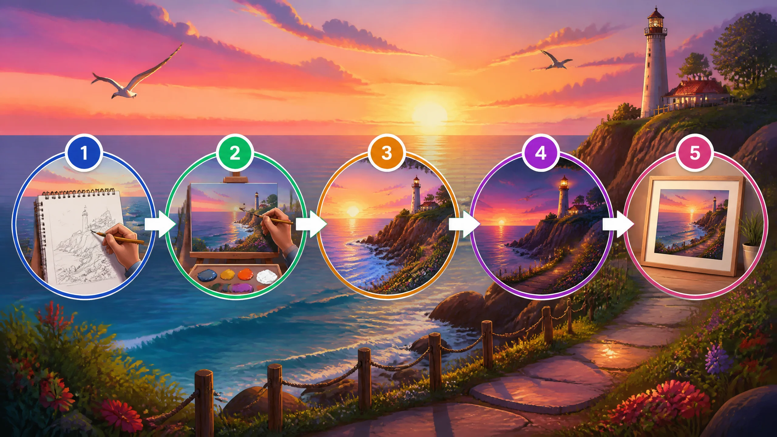 AI绘画风景海报怎么搞？实测出图技巧与避坑指南