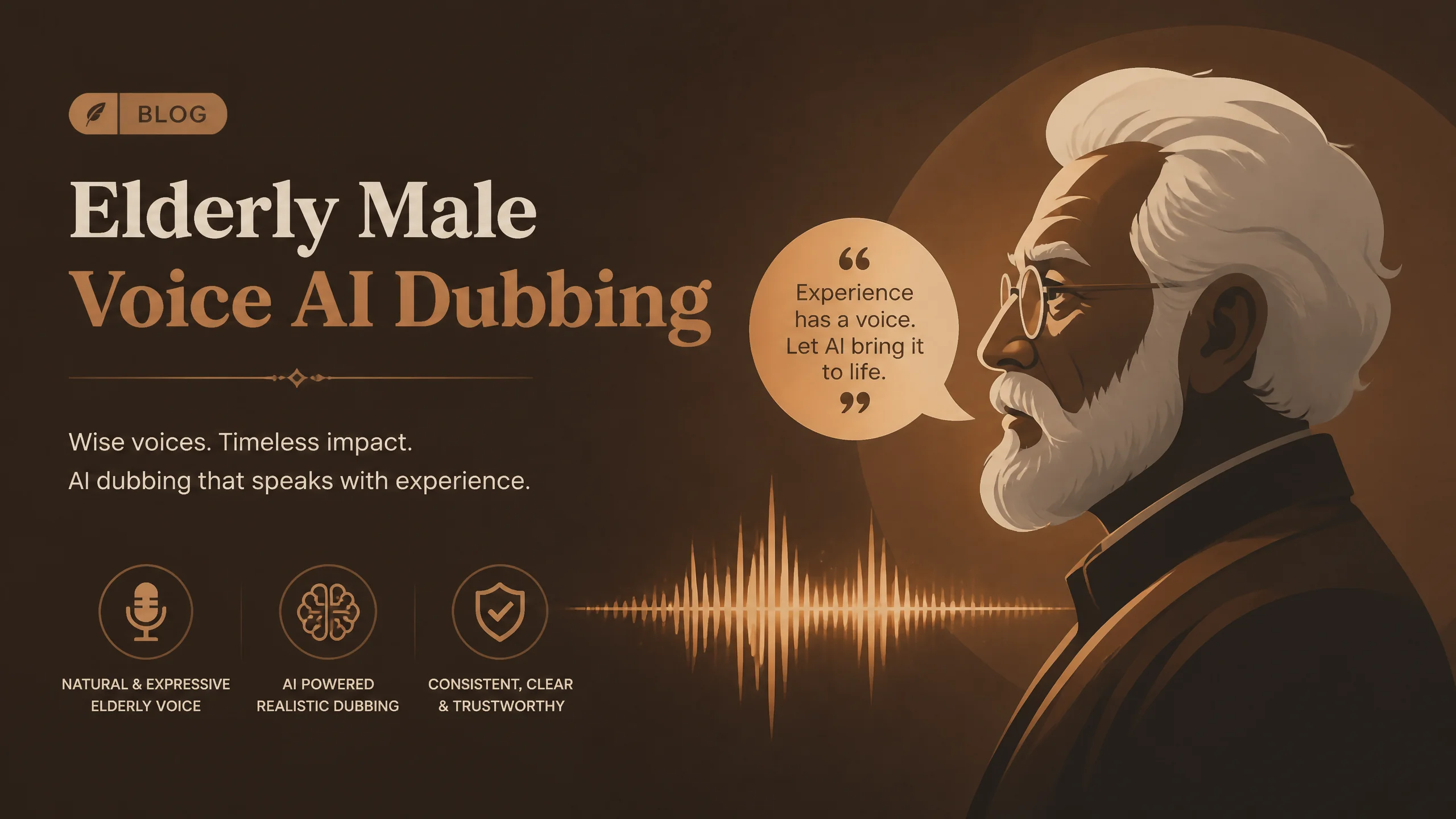AI配音命苦怎么做？悲情角色的沧桑音色