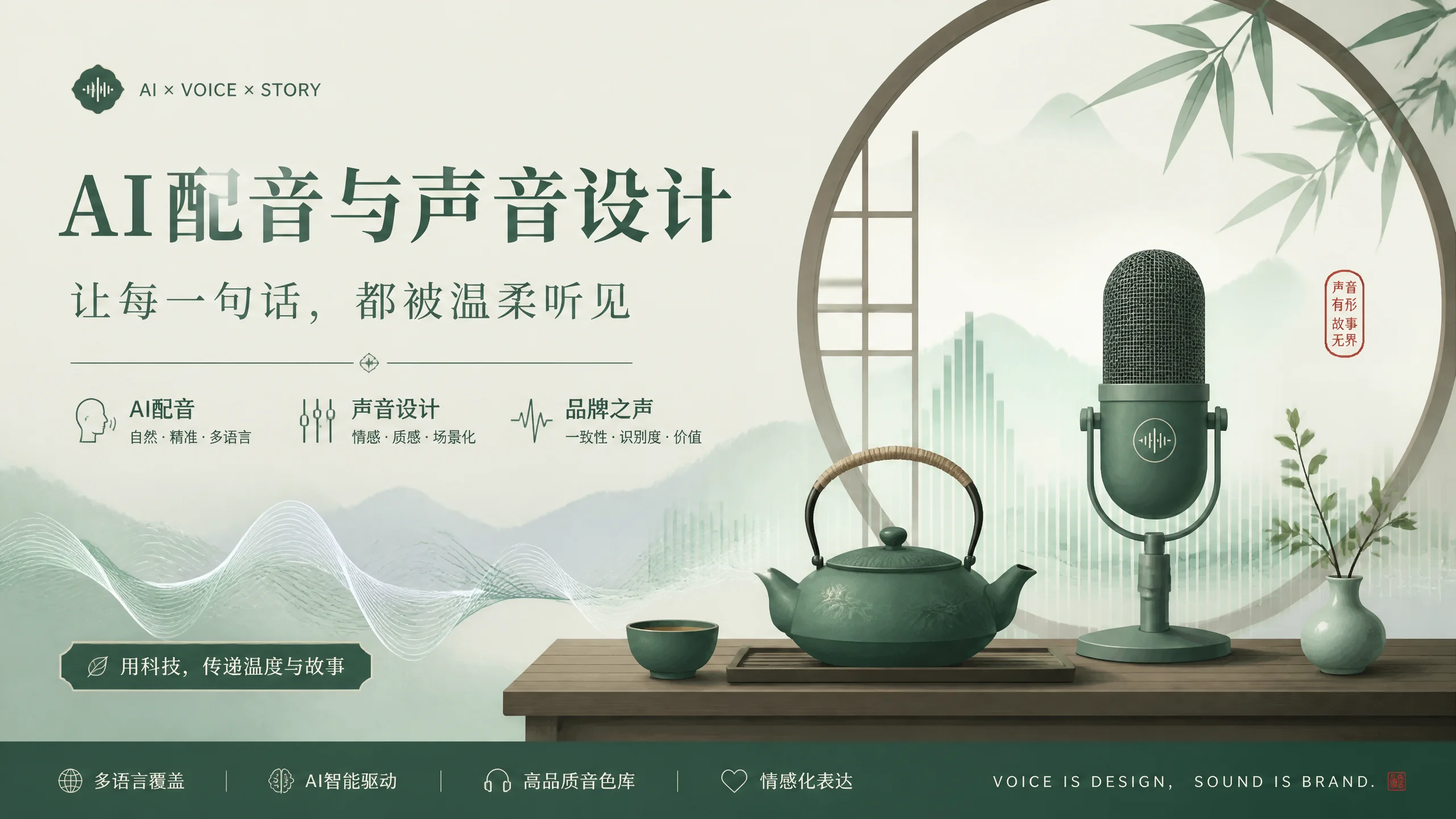 茶室ai配音用什么音色好？几个实测能打的声线方向
