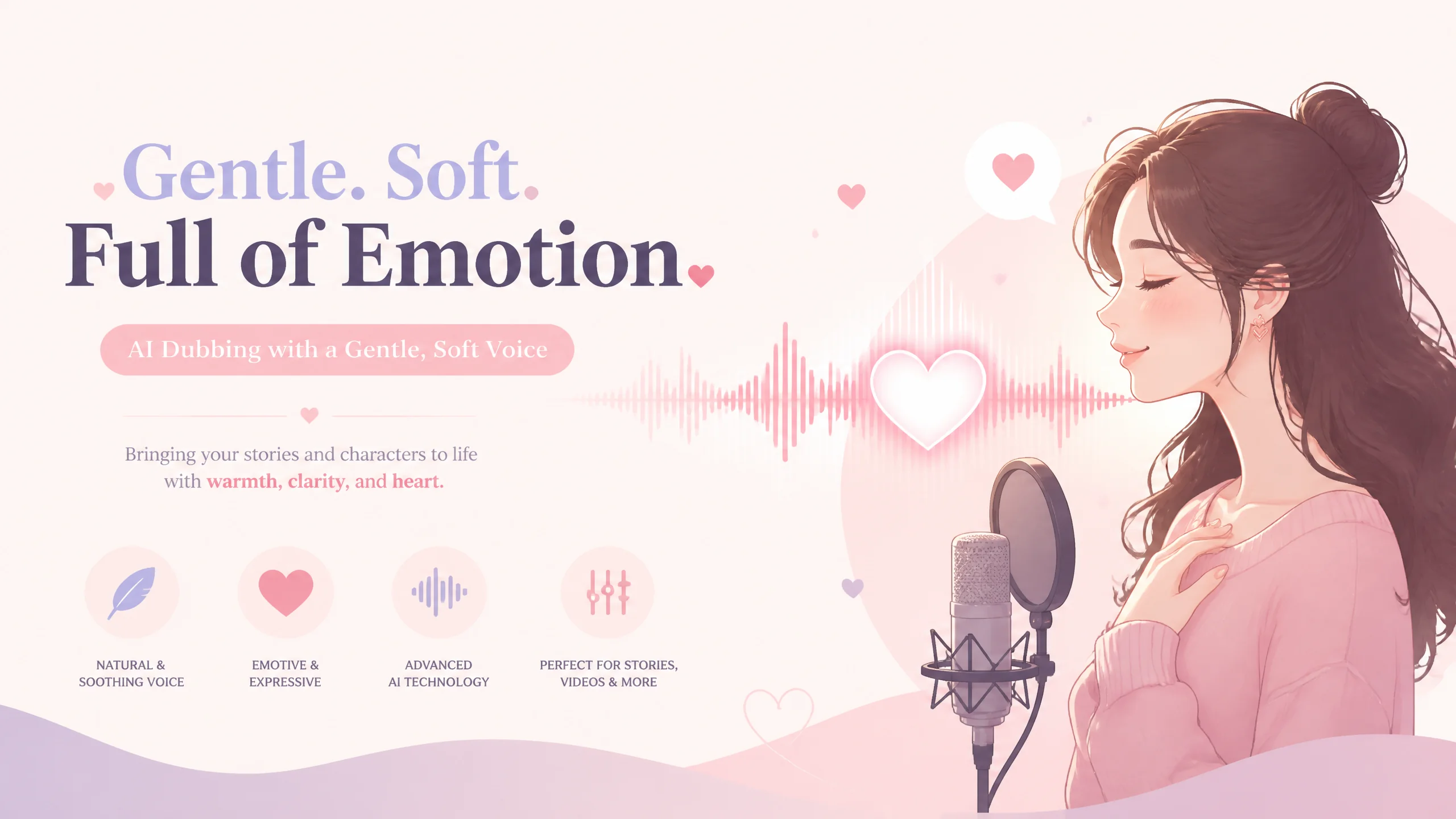 纯情AI配音怎么调？清纯少女音的参数与使用场景