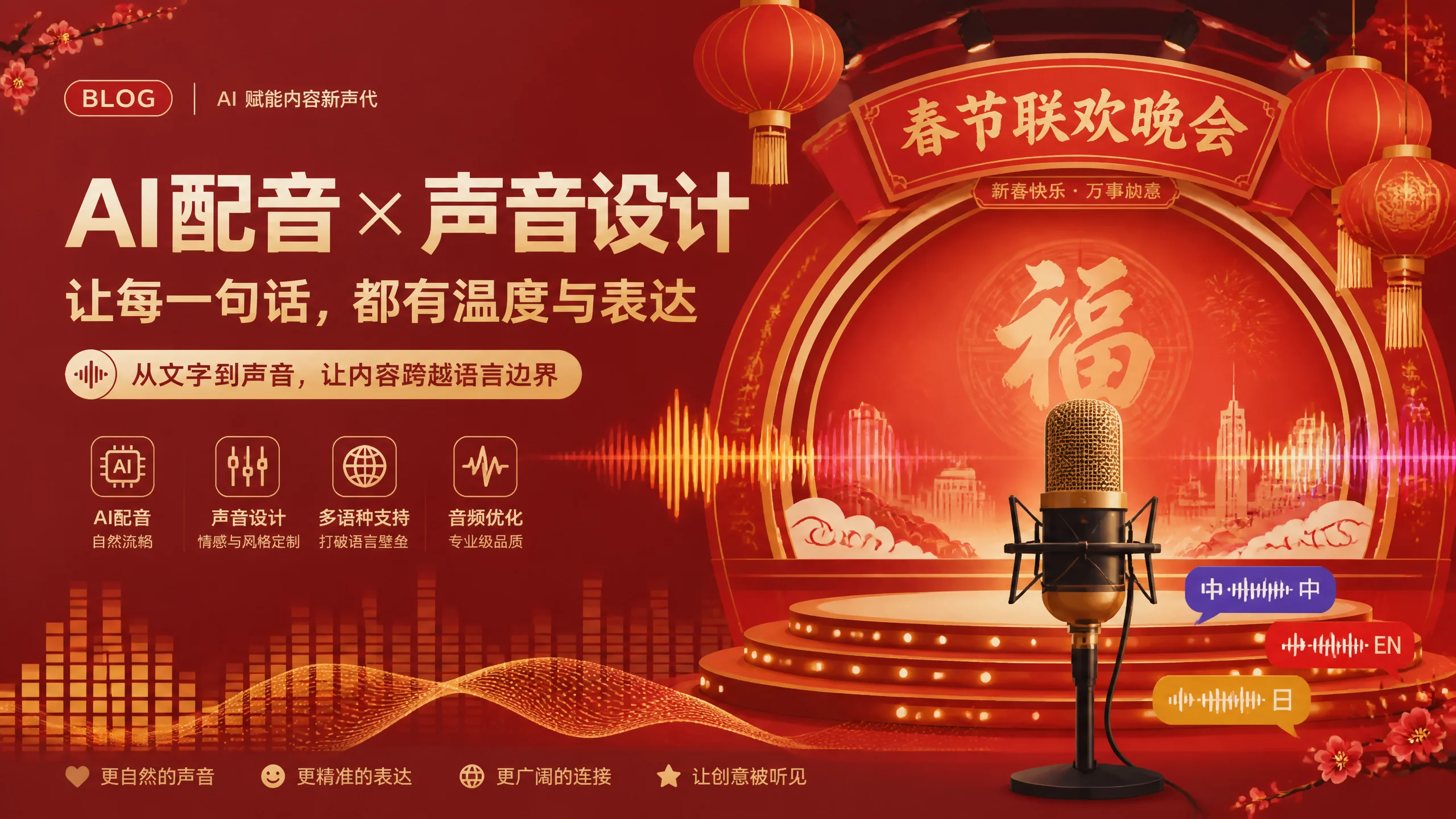 春晚ai配音用什么音色好？几个实测能打的声线方向