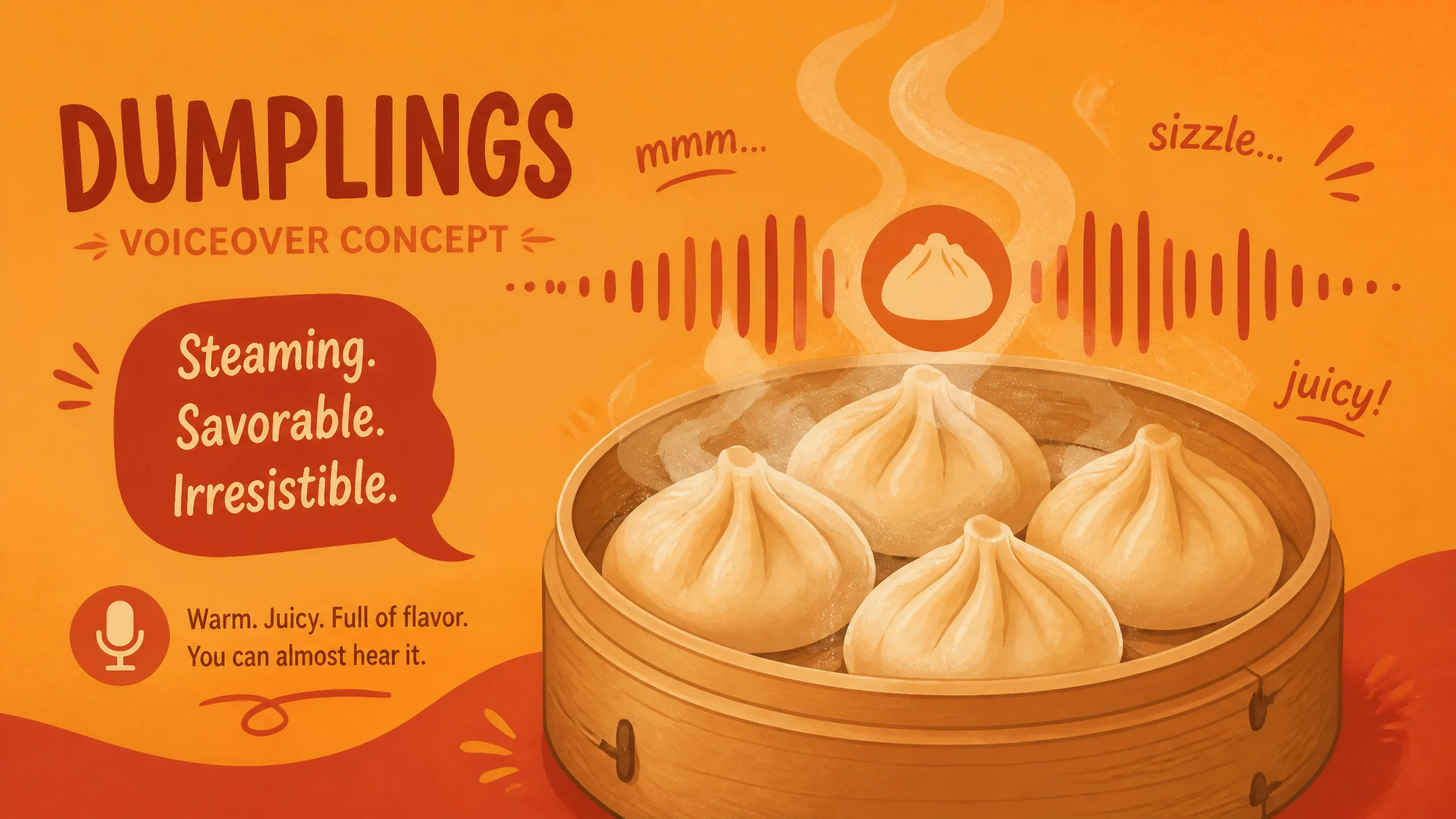 饺子美食AI配音怎么配？食欲感口播