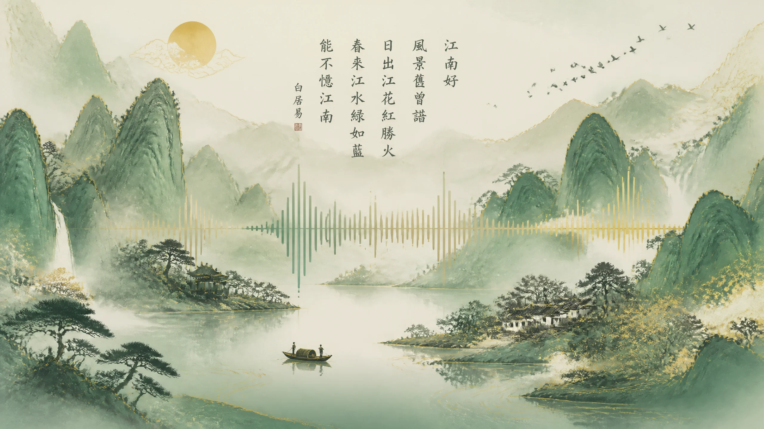 山水风光AI配音怎么配？意境旁白
