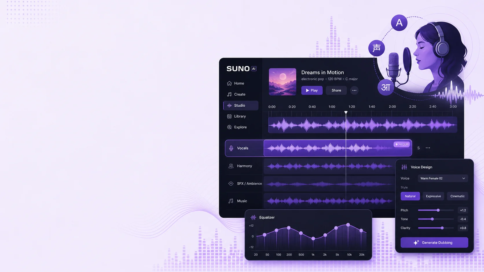 suno ai配音怎么配？角色音色从选声到调参的完整思路