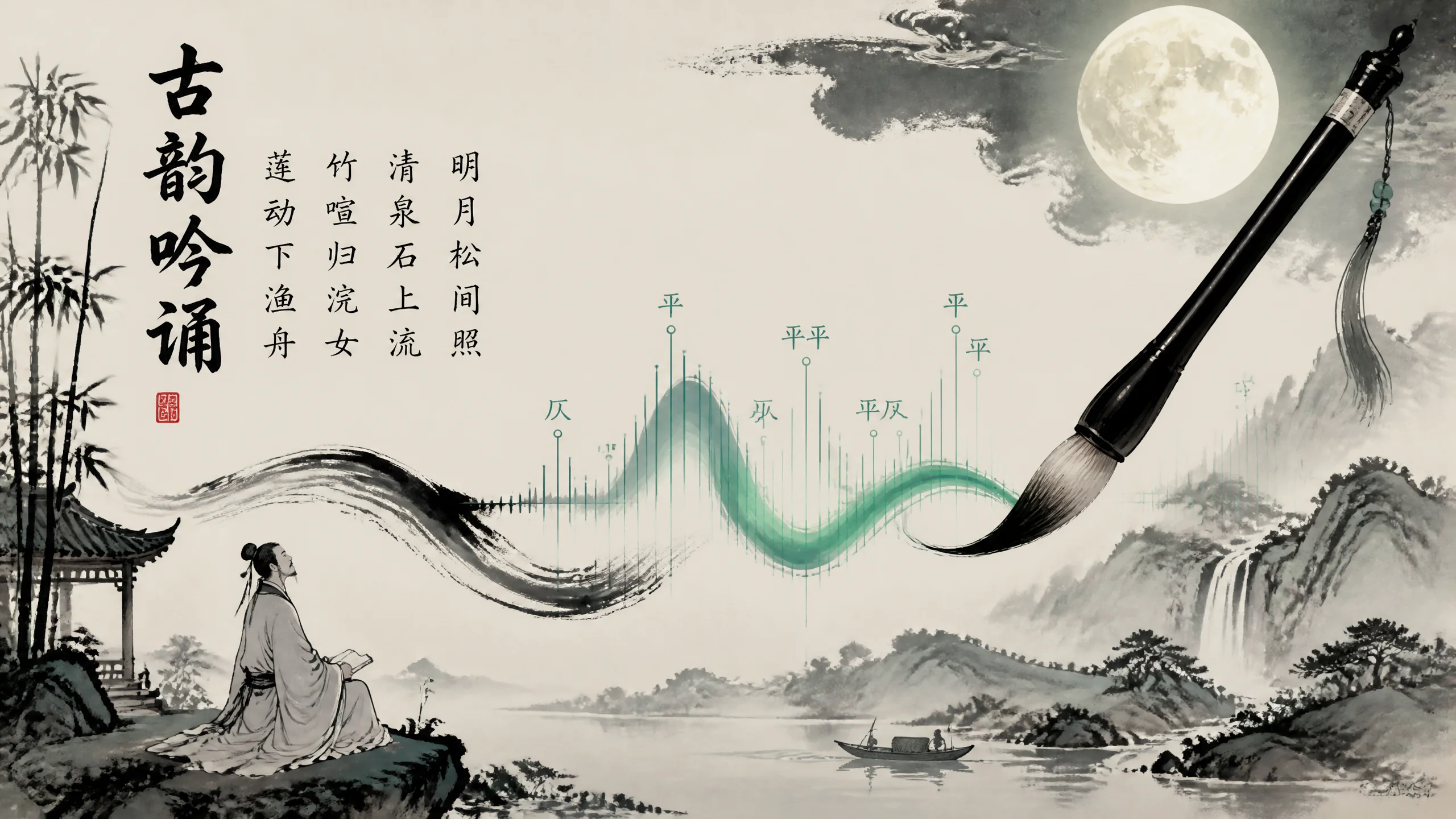 AI古韵诗词配音怎么配出意境？文白节奏与配乐