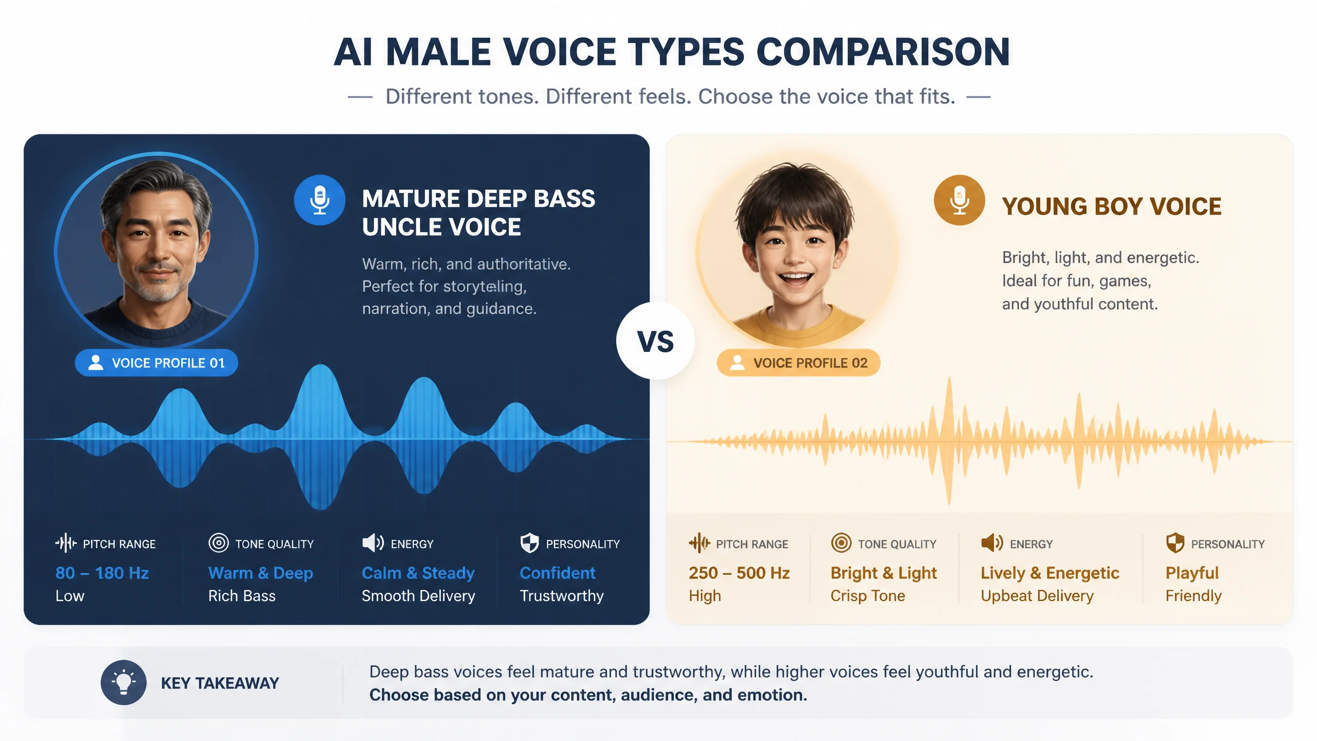 AI配音男声怎么选才不油腻？成熟大叔与少年音的差别