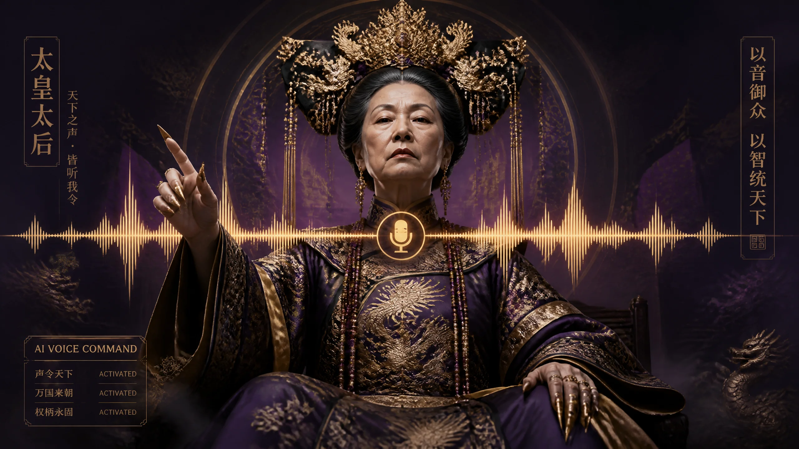 AI配慈禧太后那种威严音怎么调？历史人物的气场
