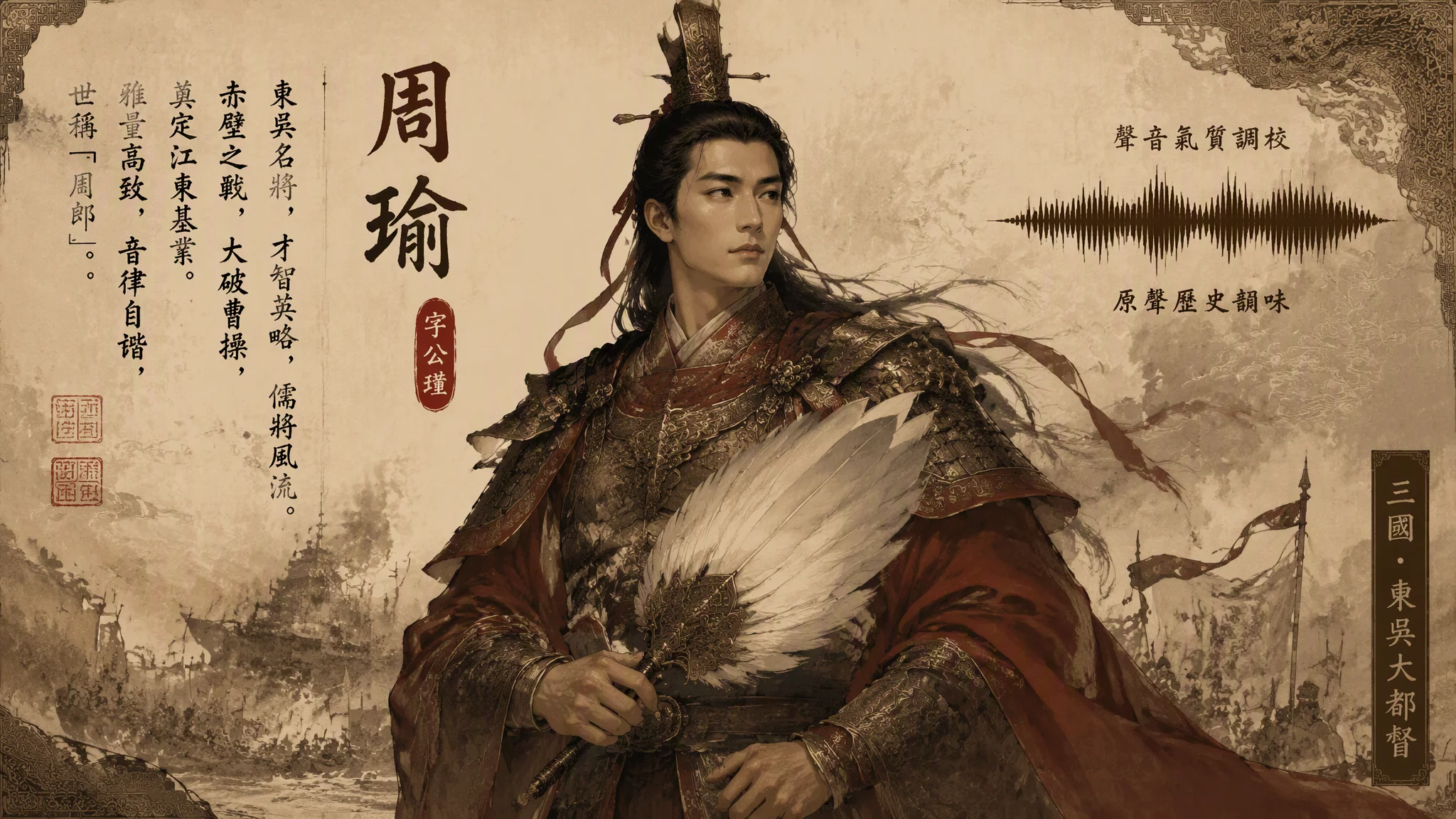 ai周瑜配音怎么模仿才不假？儒将音色的选声调参与气节实录