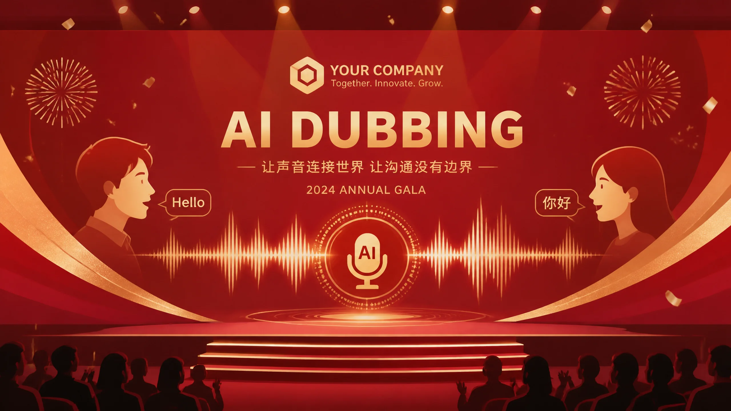 AI给公司年会视频配音怎么配？企业活动的语气