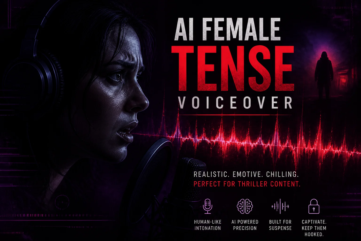 AI配音女声紧张配音怎么做才不假？惊悚悬疑音色的调参甜区