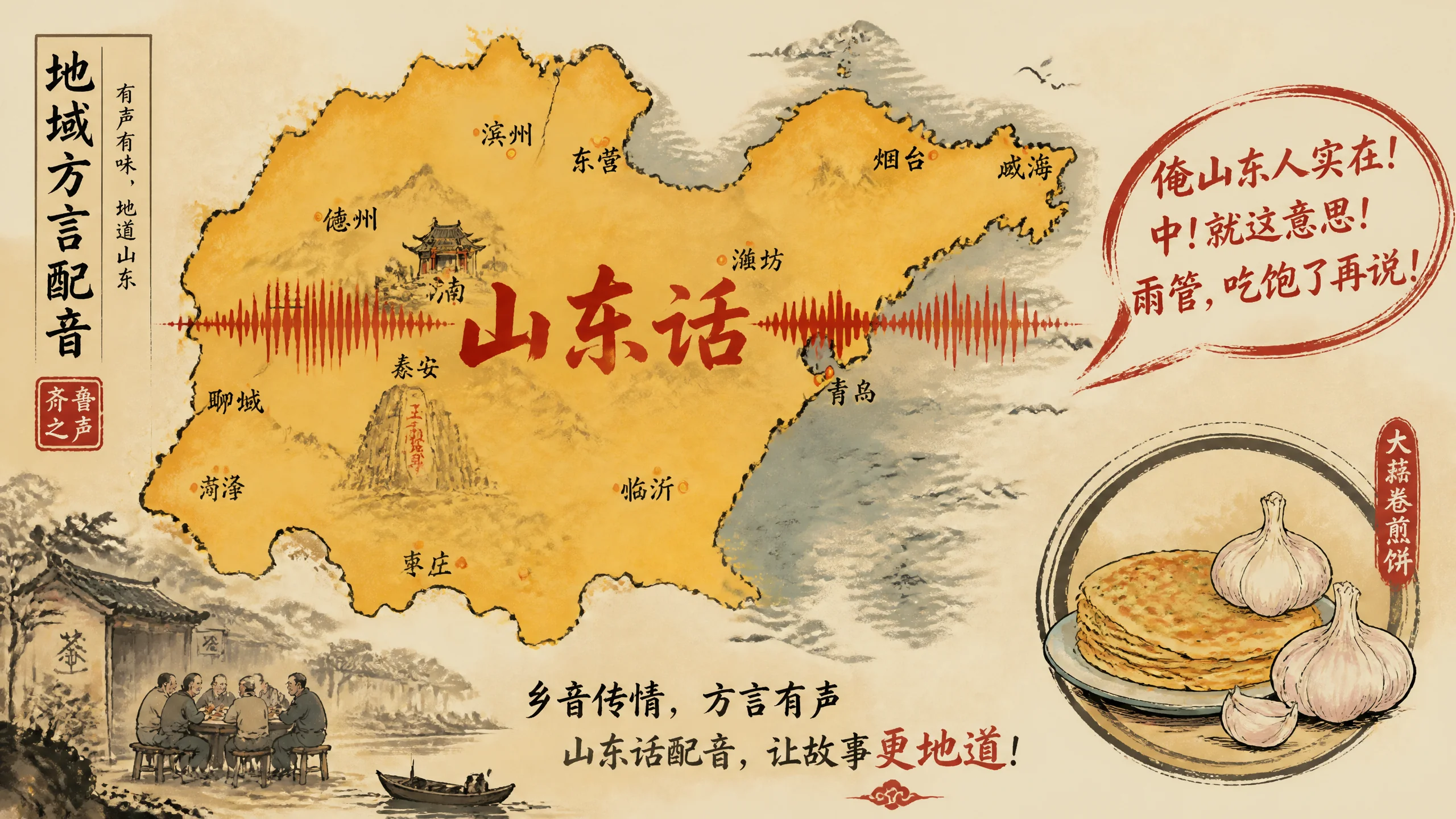 ai配音山东话怎么做出味儿？方言声线选型与调参甜区