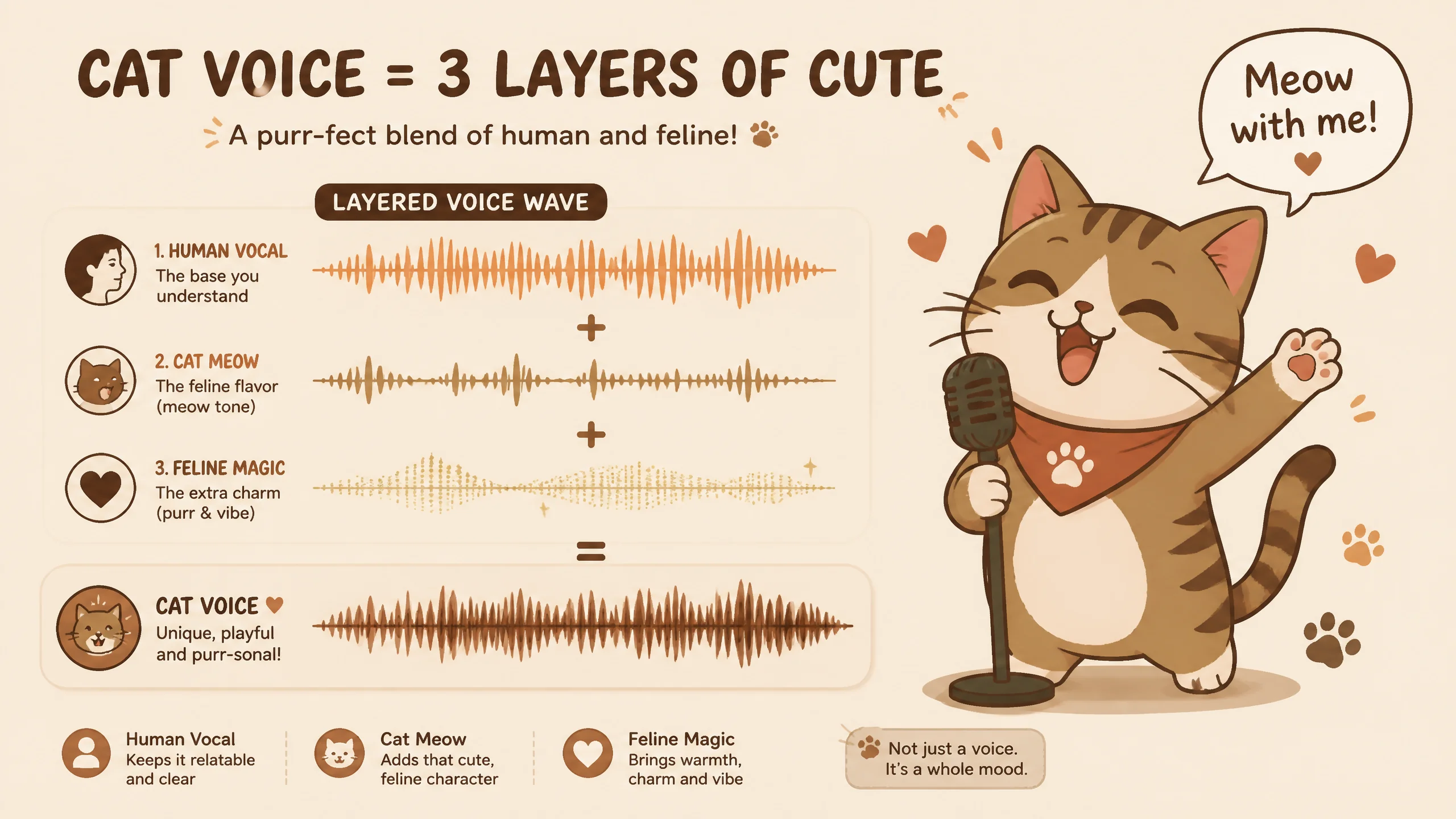 ai猫配音怎么不假？从拟人声线到猫叫叠音的三层调法