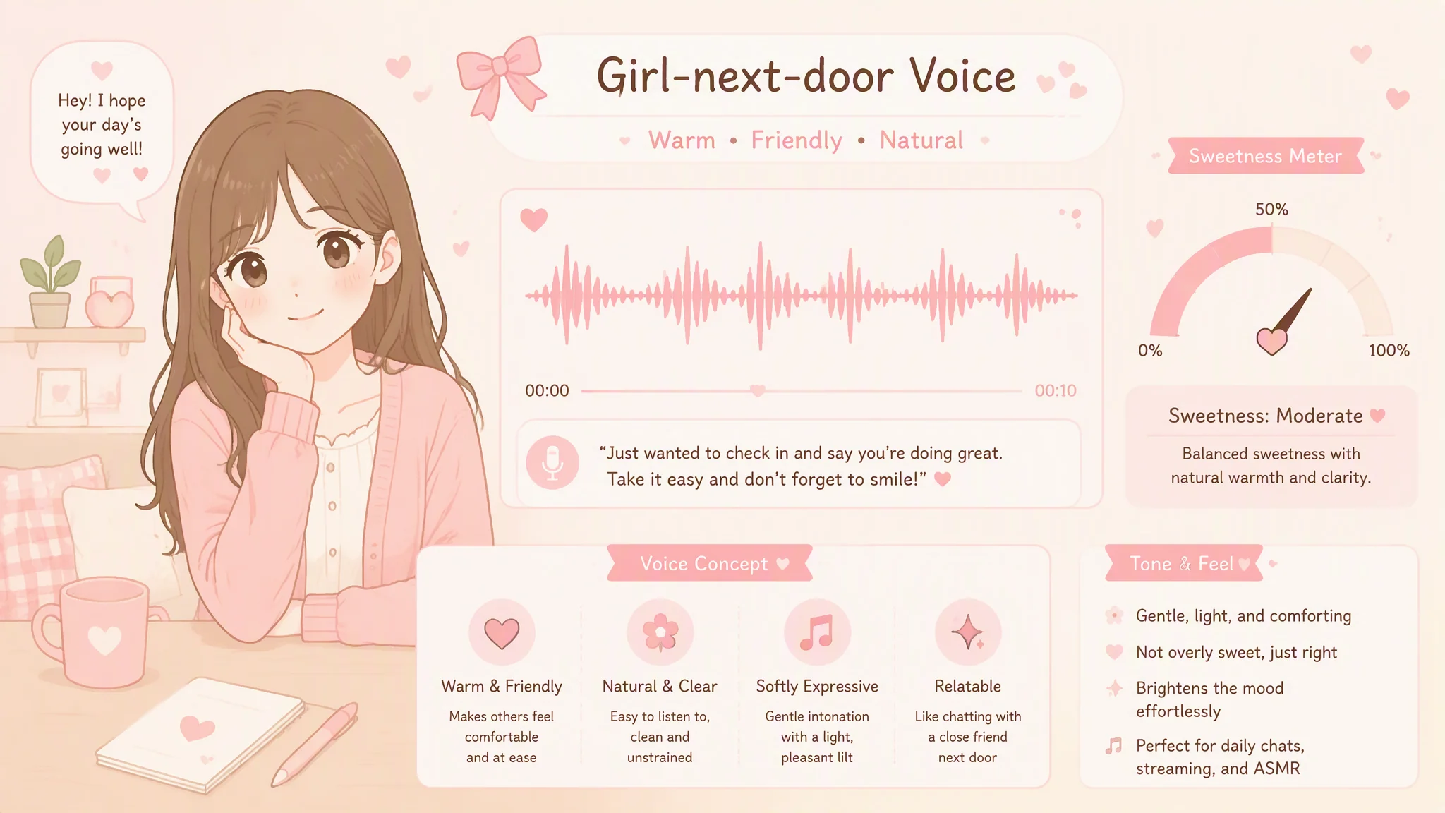 ai配音表妹怎么调才甜不腻？邻家妹妹声线选型与稳定度调参甜区