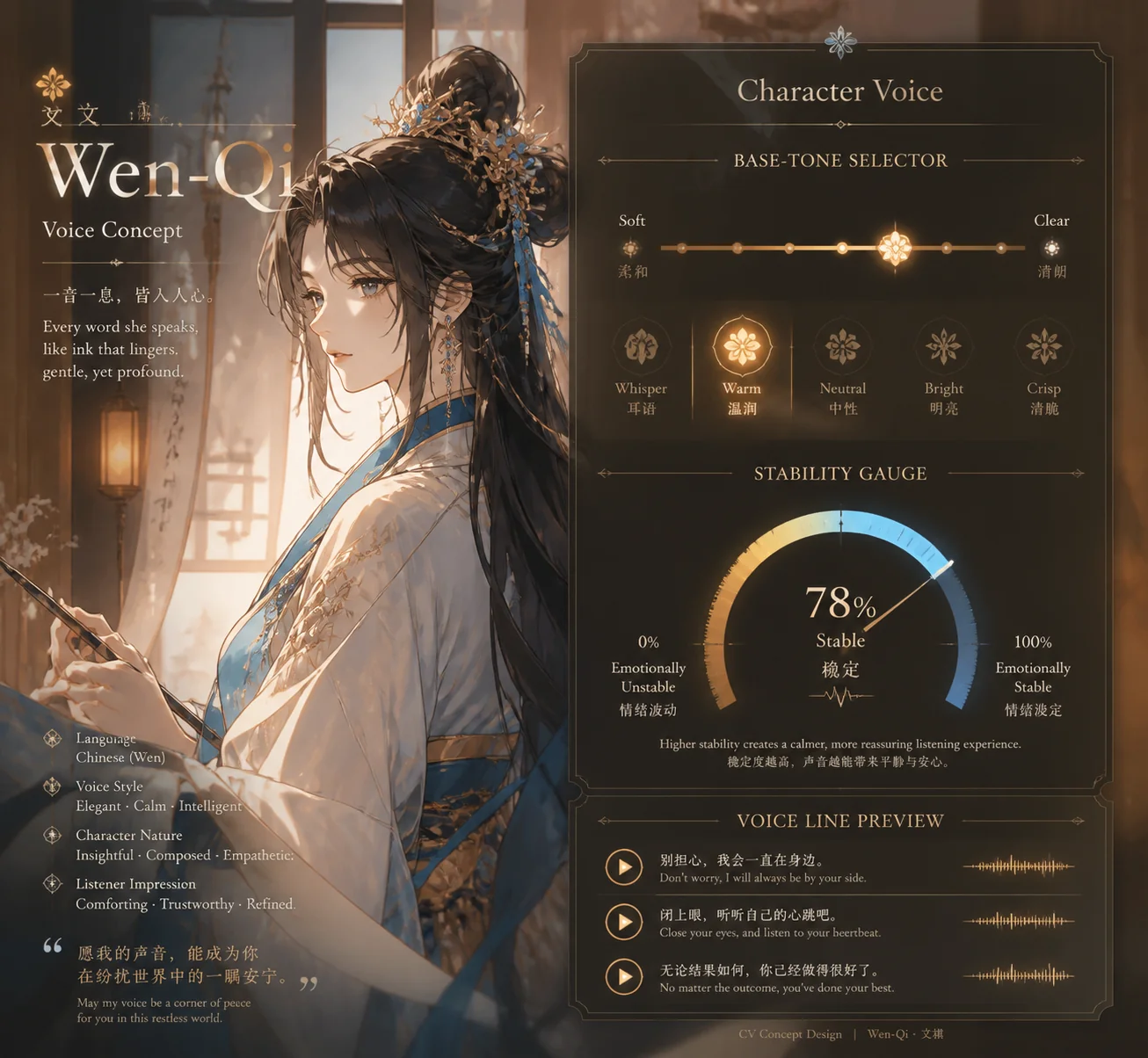 文祺ai配音怎么做才对味？从音色挑底声到压稳定度的全流程调参