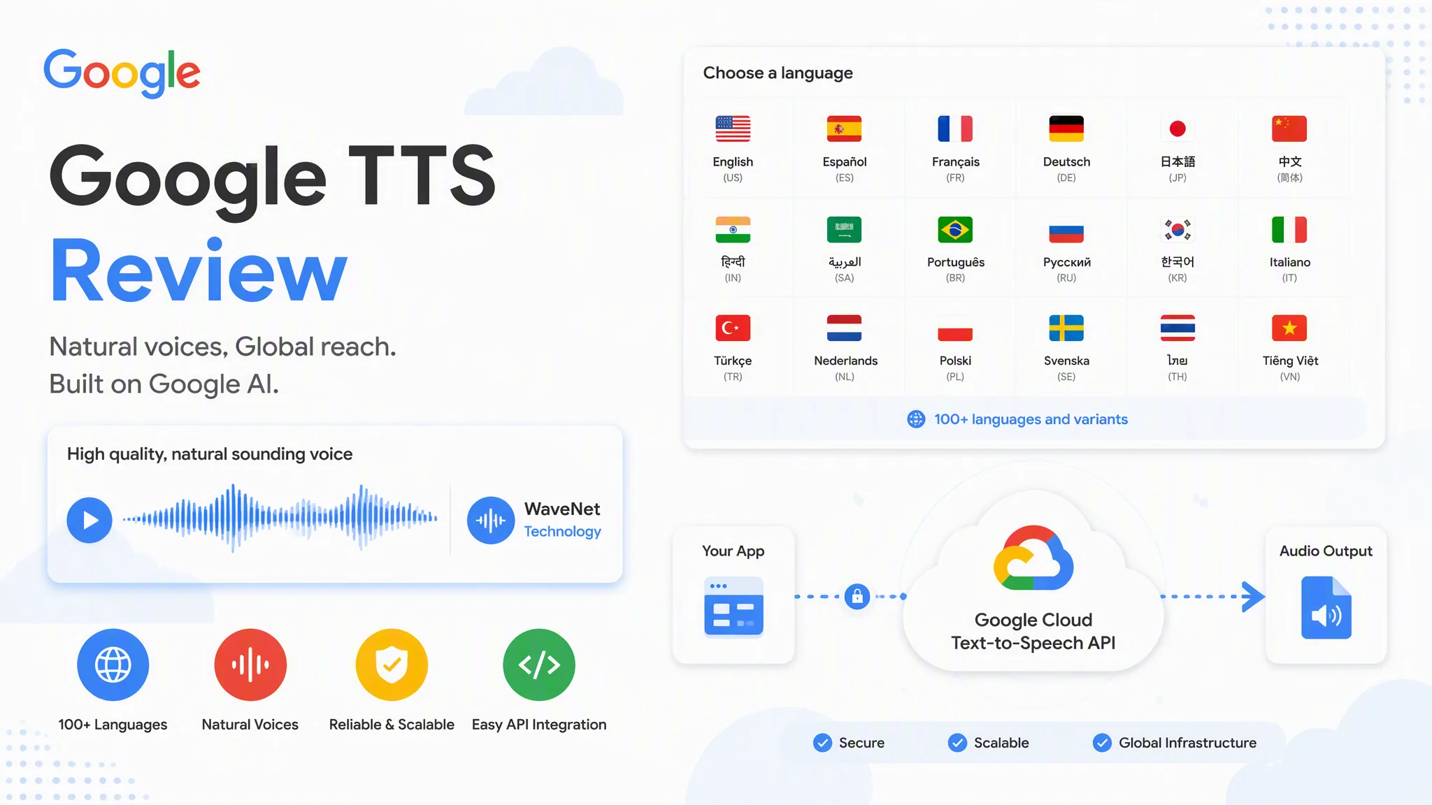 谷歌AI配音怎么用？Google TTS的实测和特点