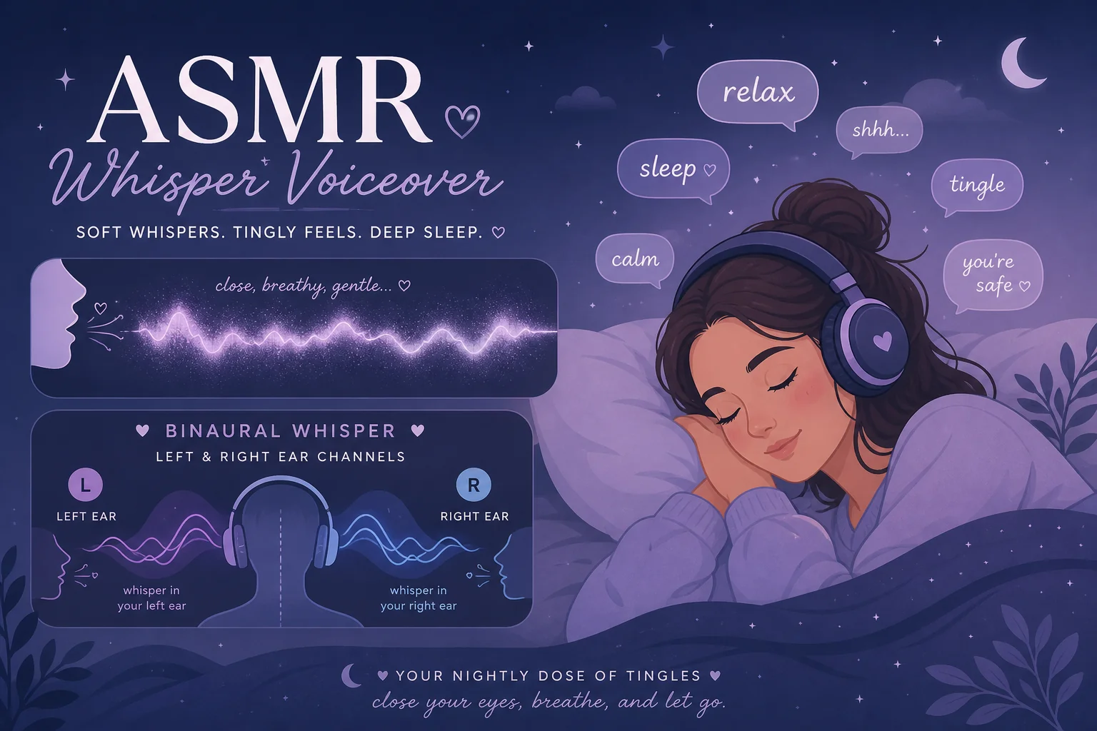 ASMR AI配音怎么做？耳语助眠的亲密声线制作