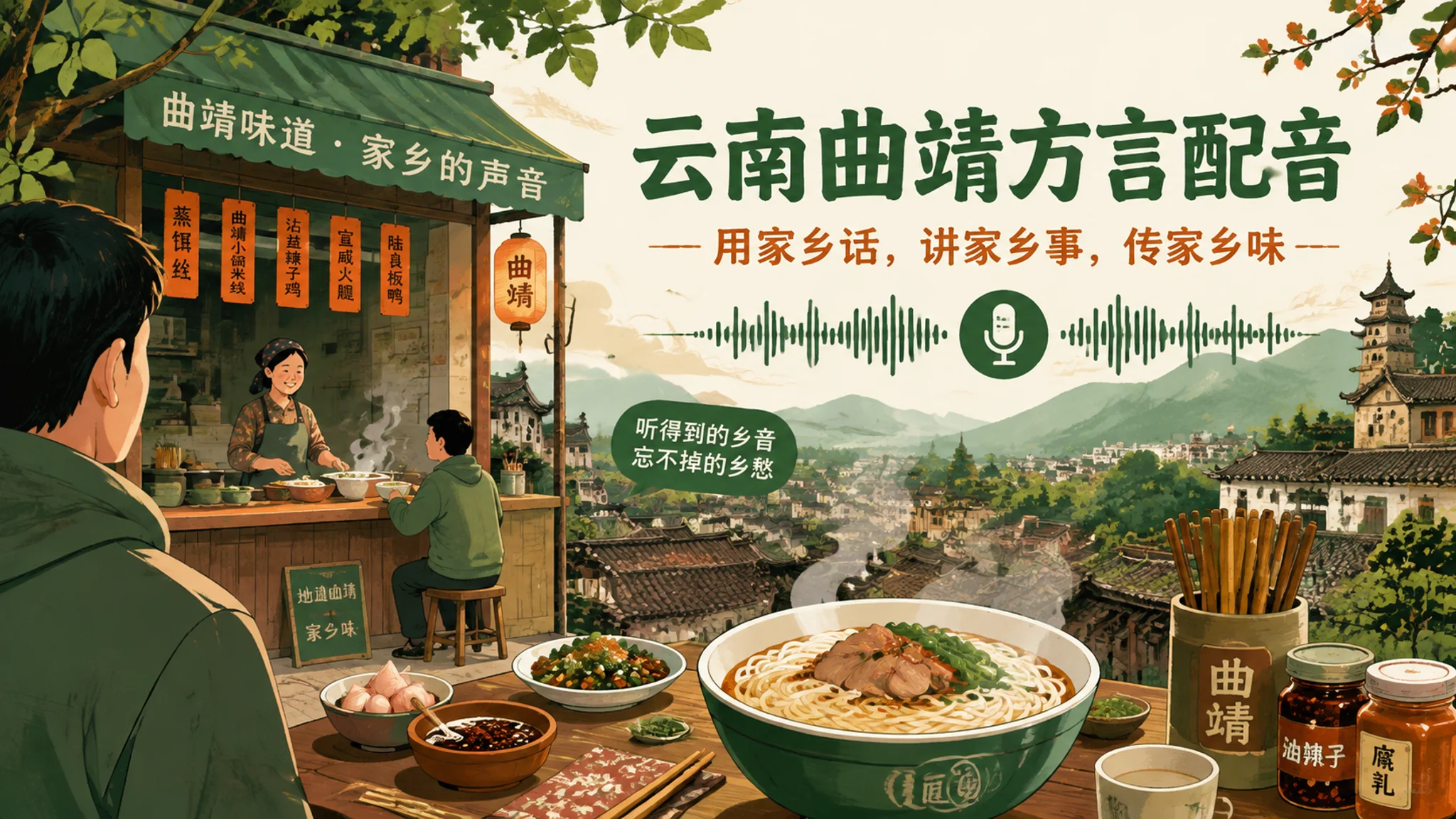 曲靖AI配音怎么做？云南曲靖的方言味道