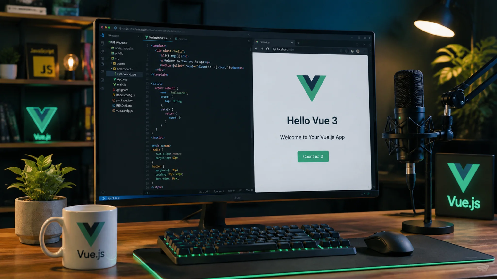 Vue AI配音怎么加？前端教程视频的配音方案