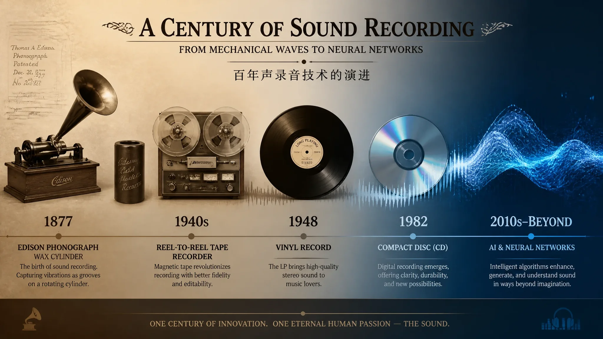 配音历史趣谈：从蜡筒到AI的百年声音史