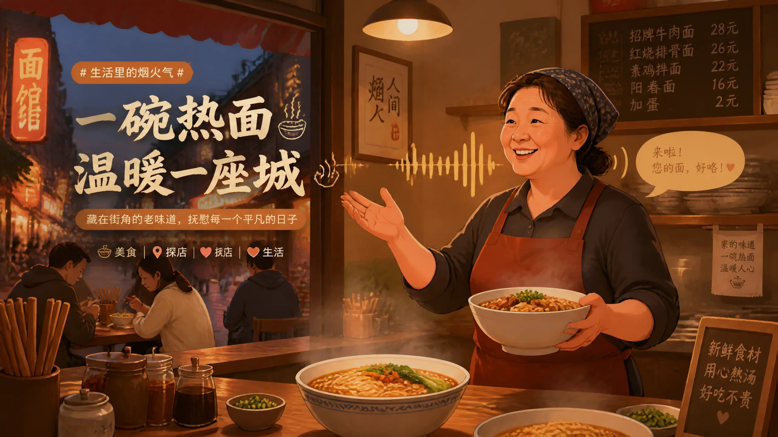 AI餐厅配音怎么用？门店内容的烟火气声线