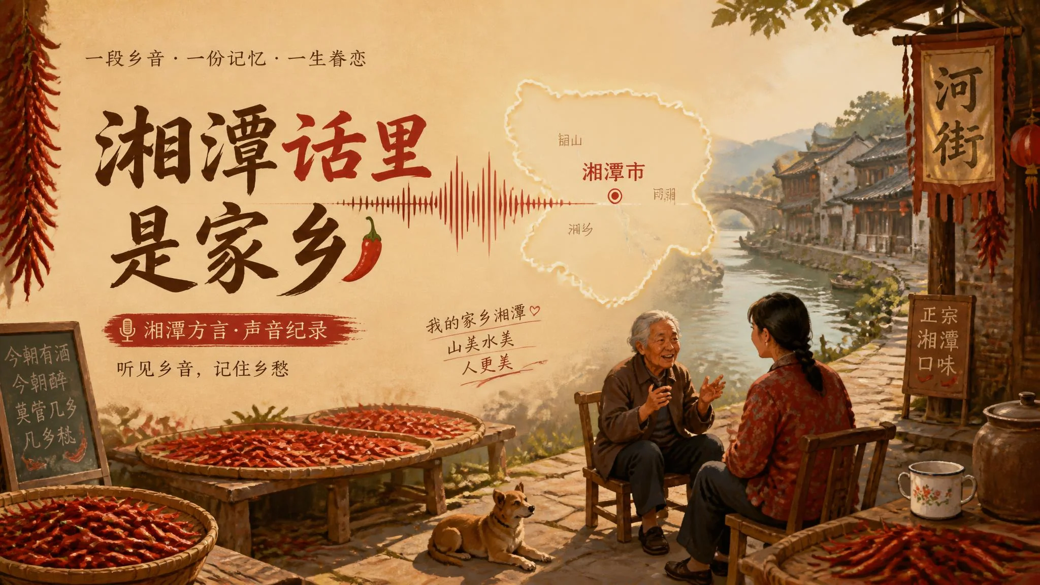 AI配音湘潭话怎么做？乡音方言的烟火声