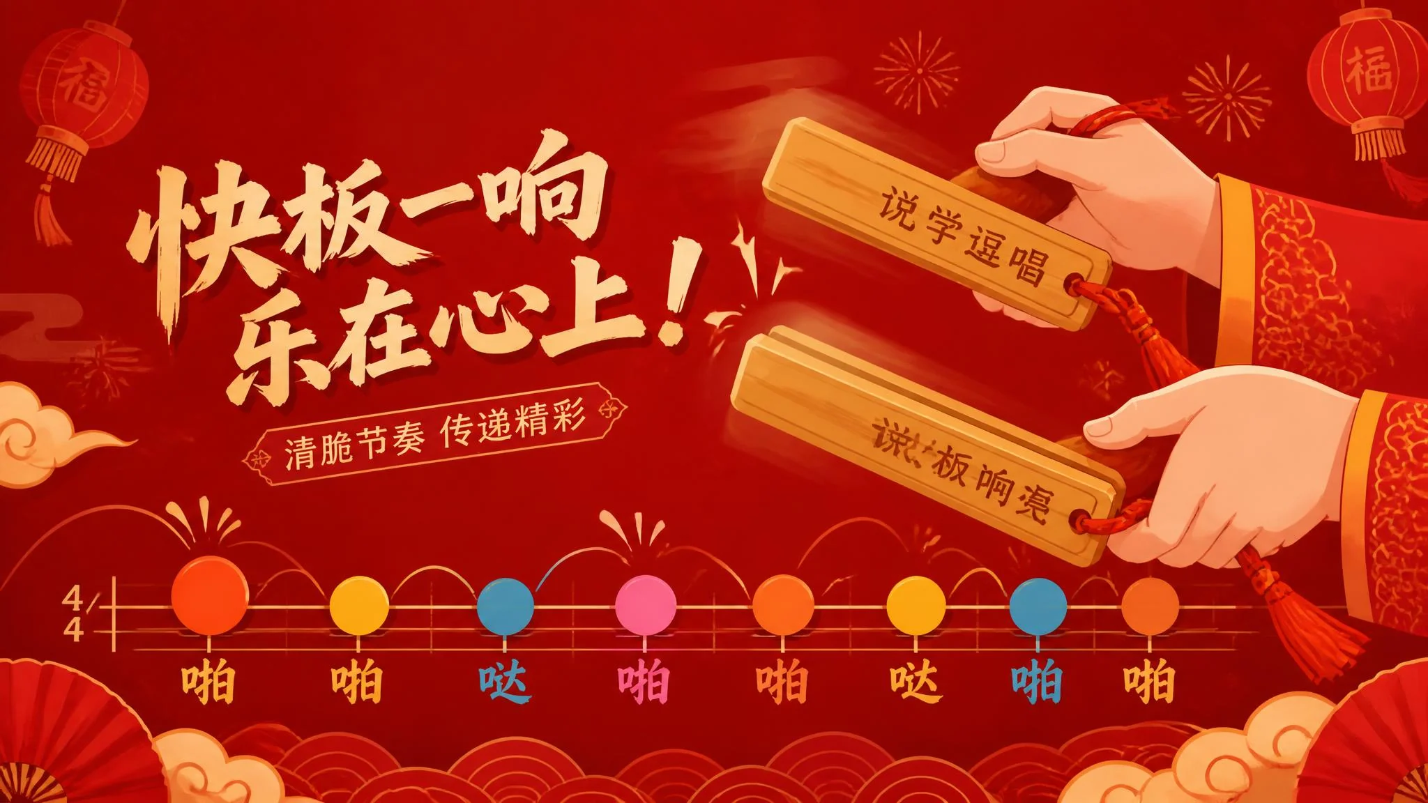 AI快板配音怎么做？节奏板点的声音制作思路