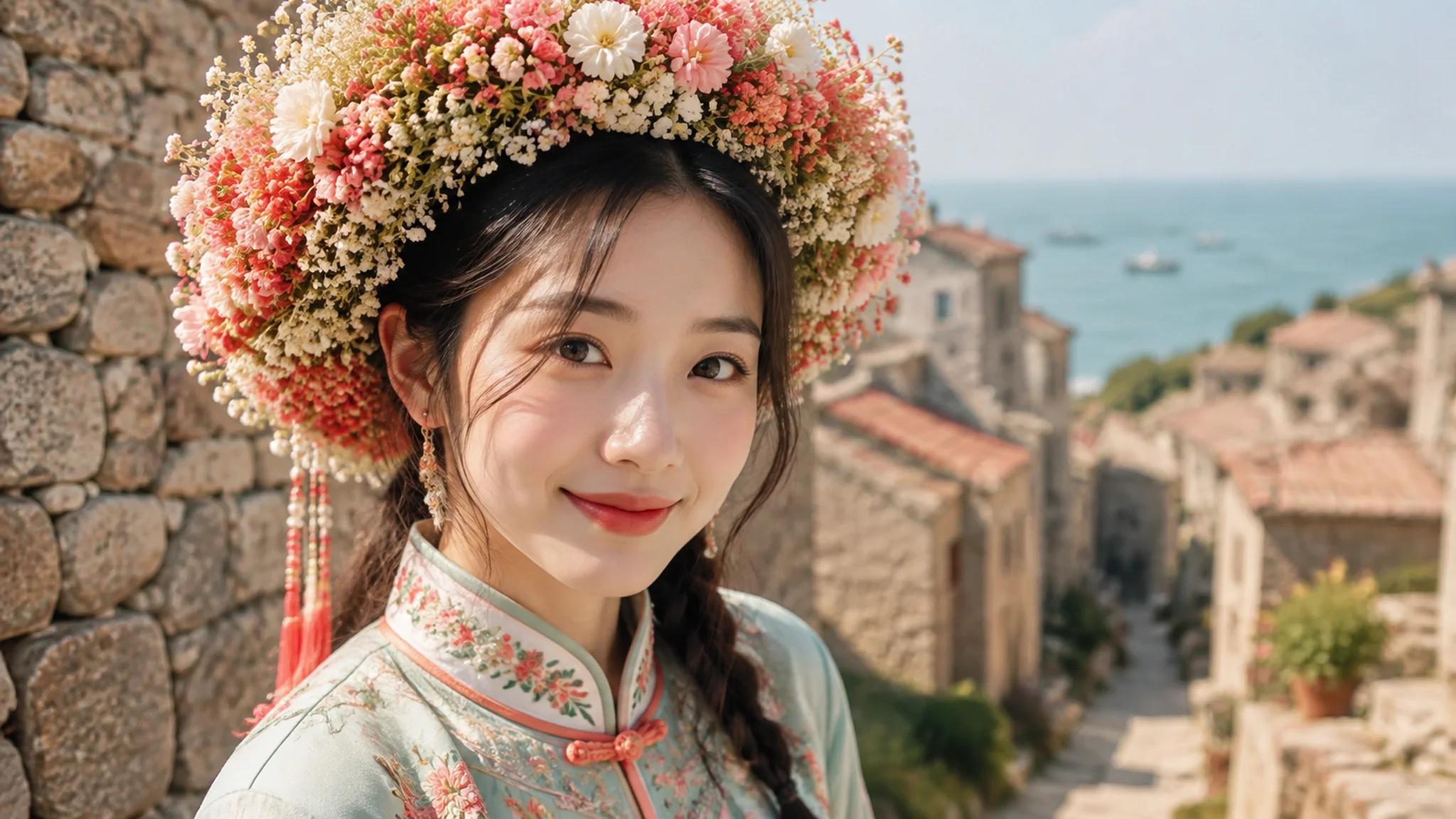 簪花修图AI：泉州簪花照片的修图方案