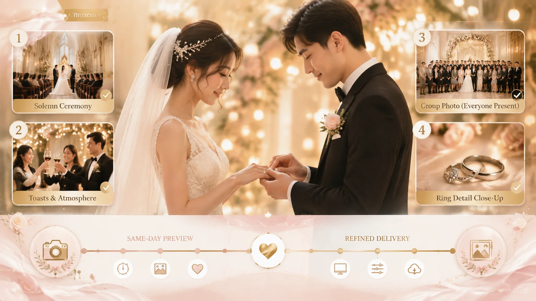 AI结婚修图：婚礼照片的修图清单