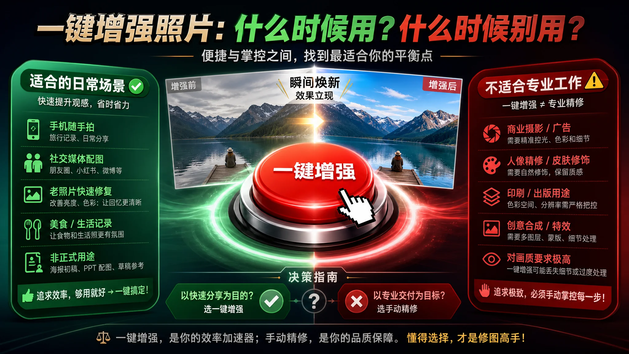 一键修图AI：一键修图的使用与局限