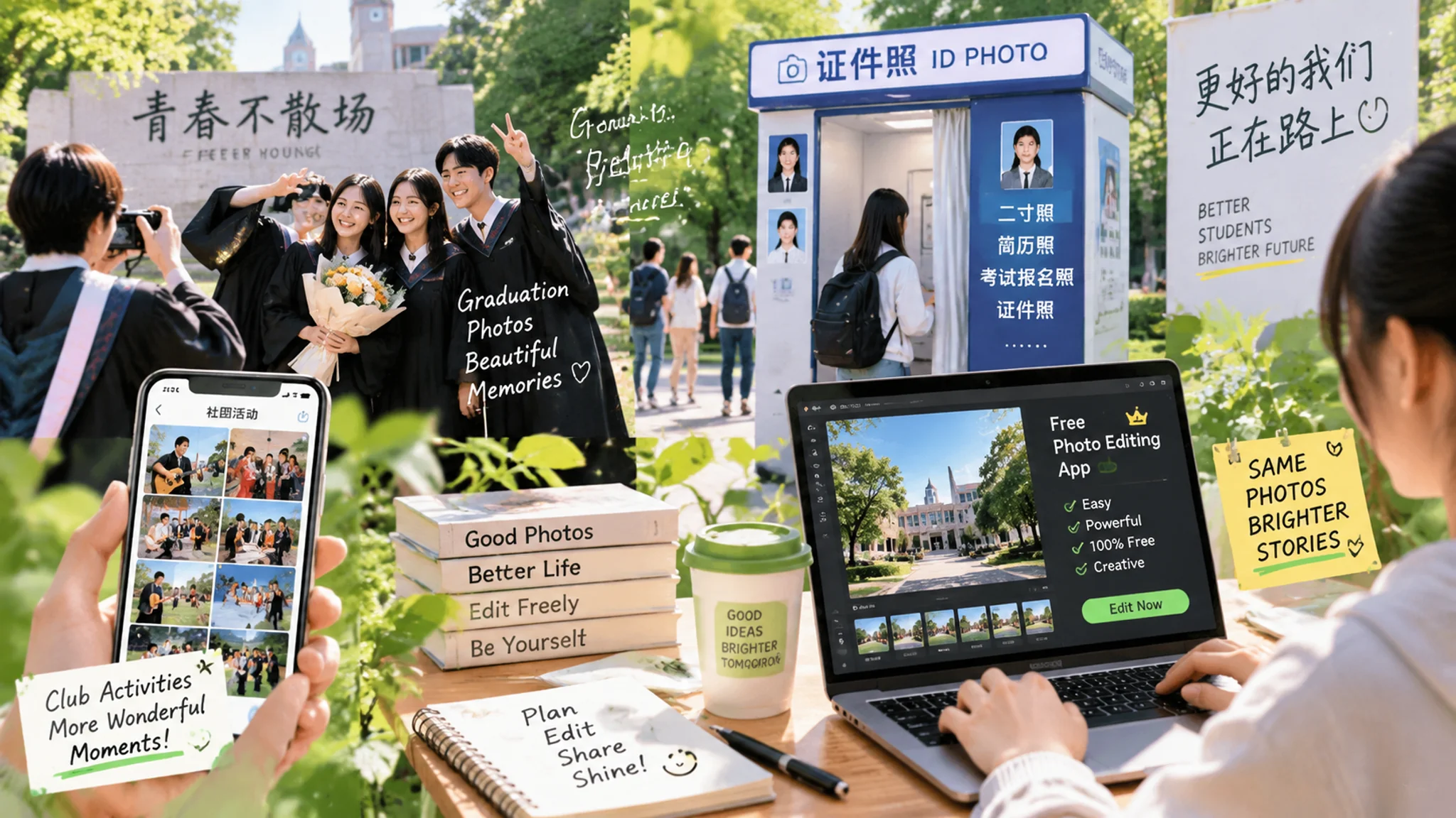 AI修图学生：学生党的修图场景