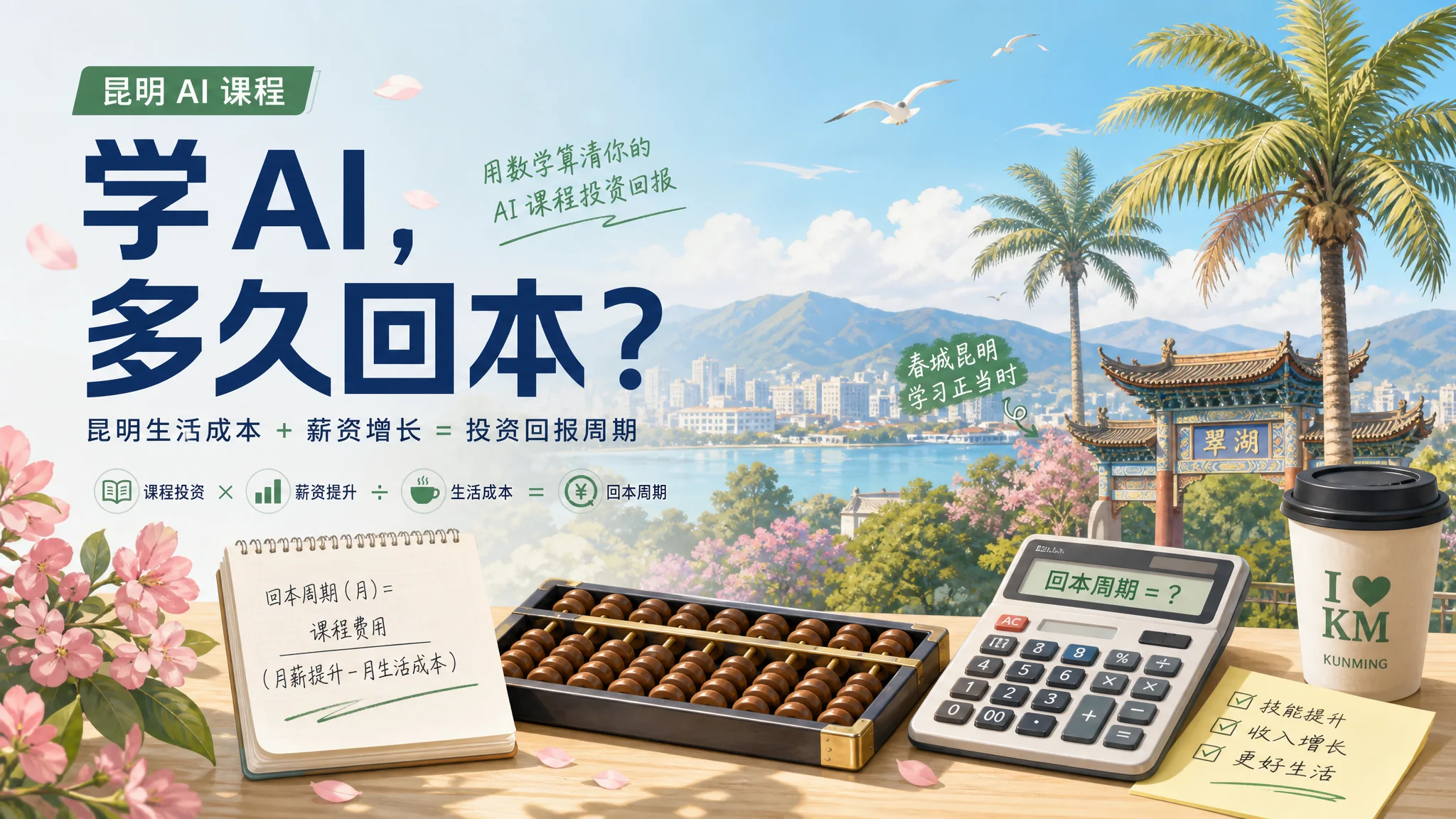 昆明AI培训学费多少钱能回本？算完这笔账再说