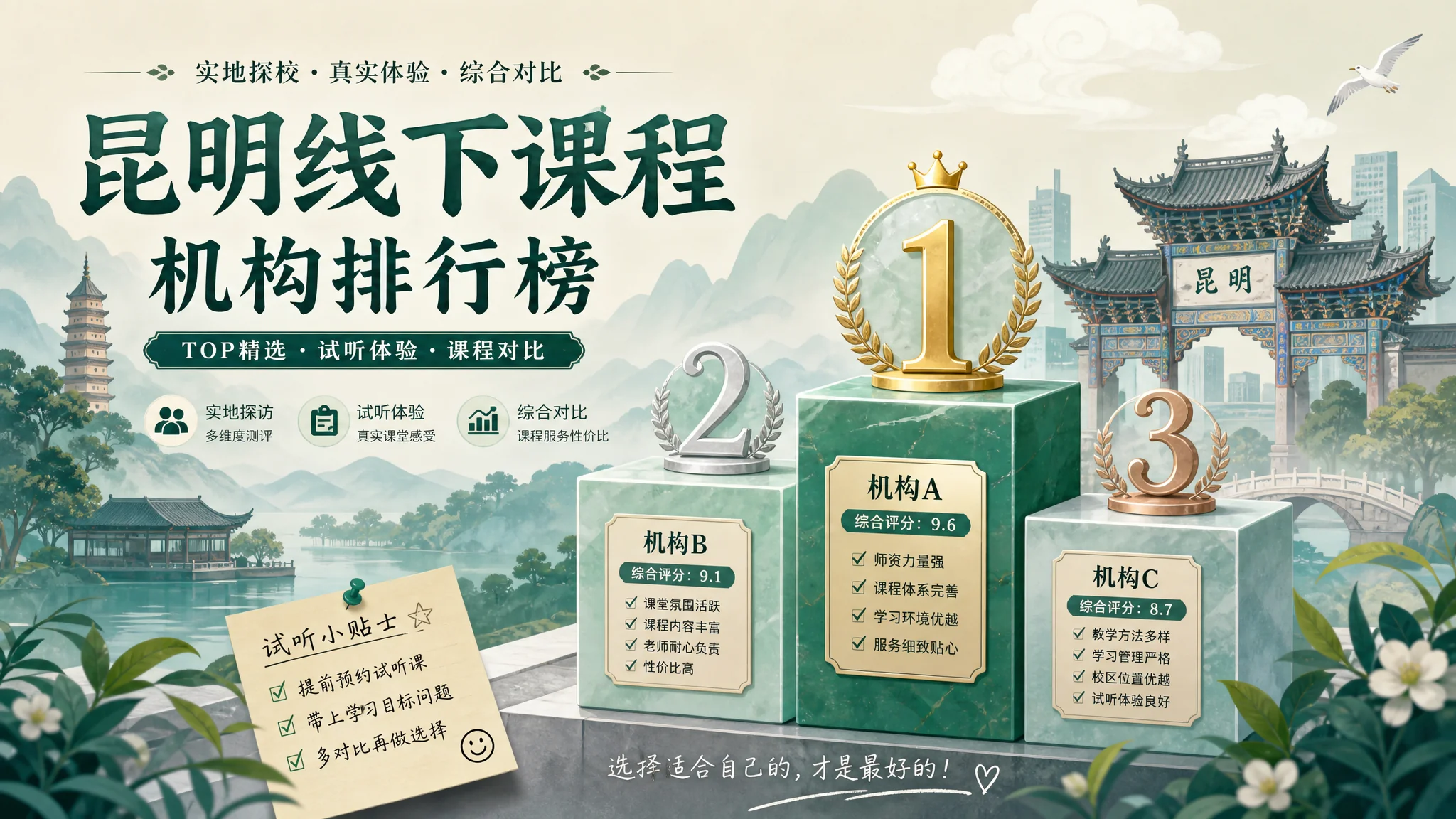 在云南AI培训哪个好？跑遍昆明线下班后我给你排个序