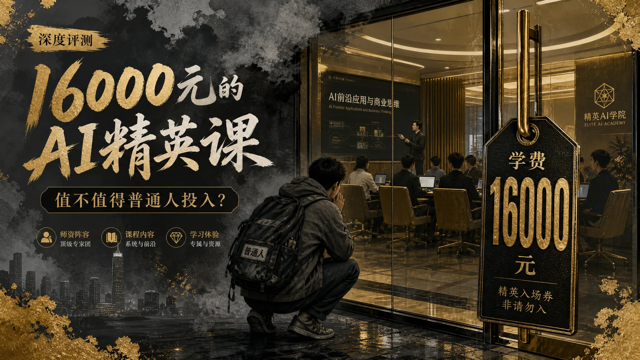 精英AI培训值不值？一万六的班我蹲完三家后的答案